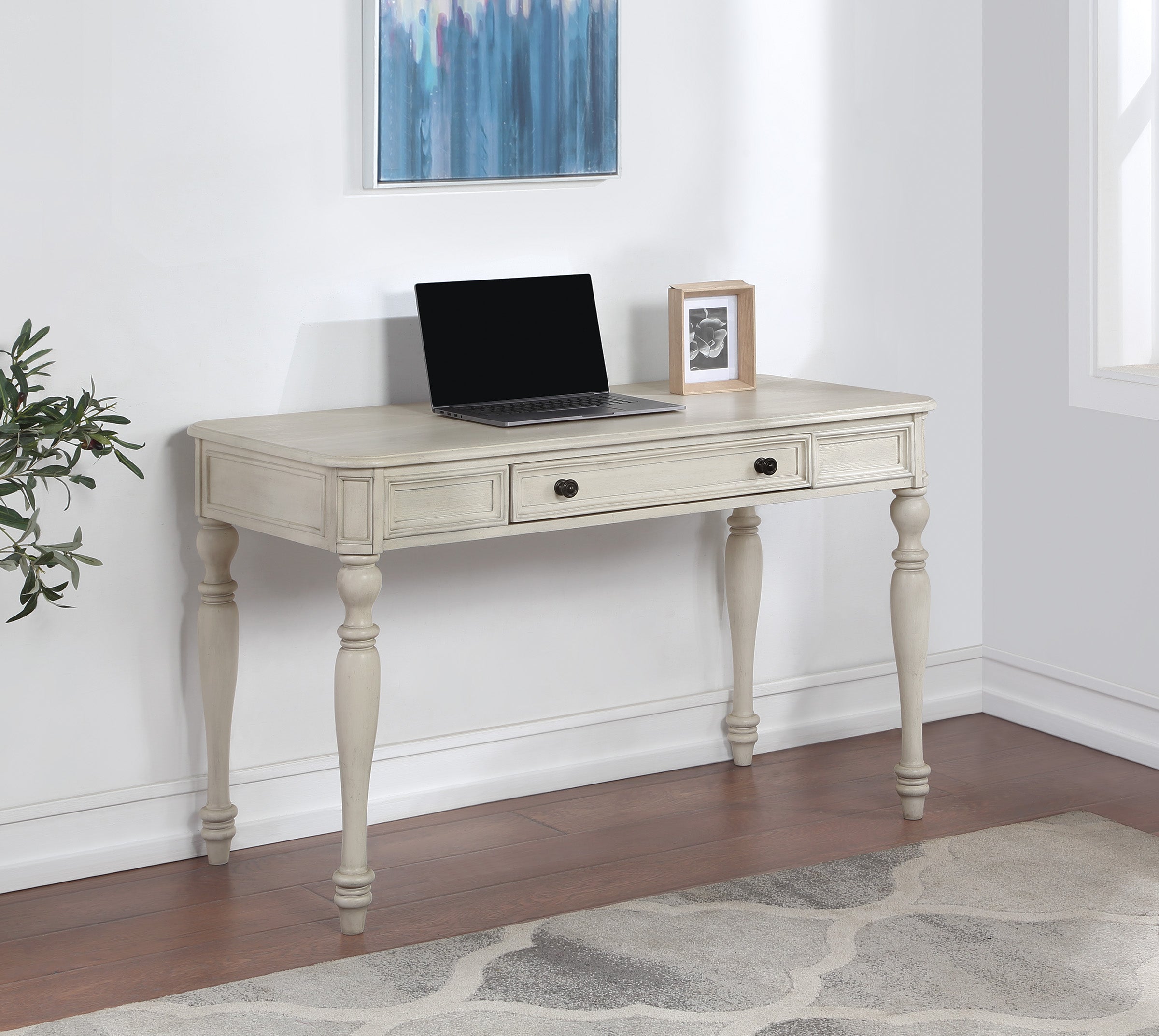 Country Meadows 48" Desk - Antique White