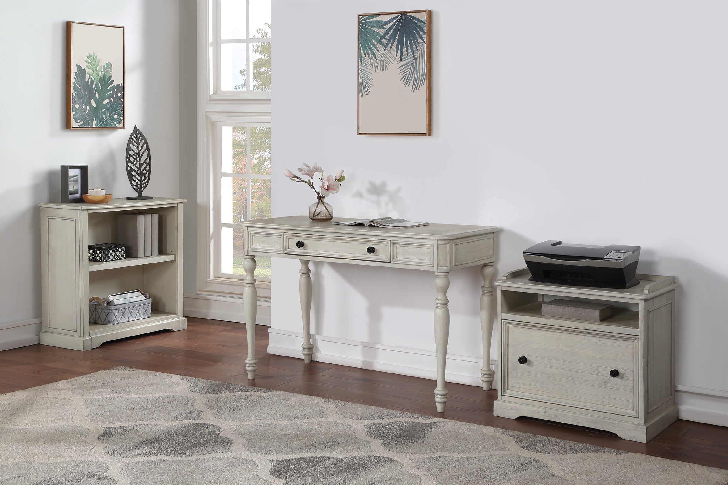 Country Meadows 48" Desk - Antique White