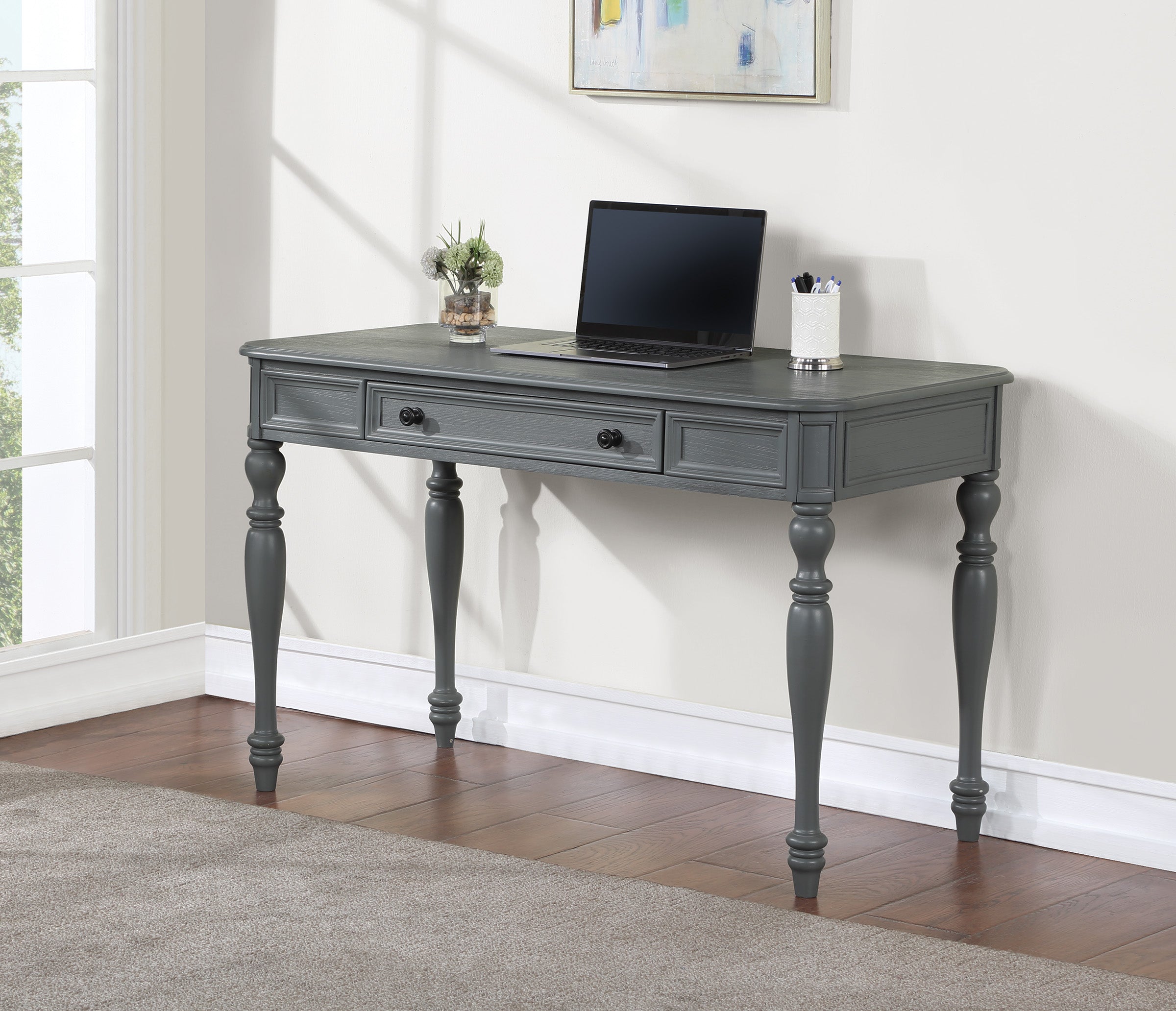 Country Meadows 48" Desk - Plantation Grey