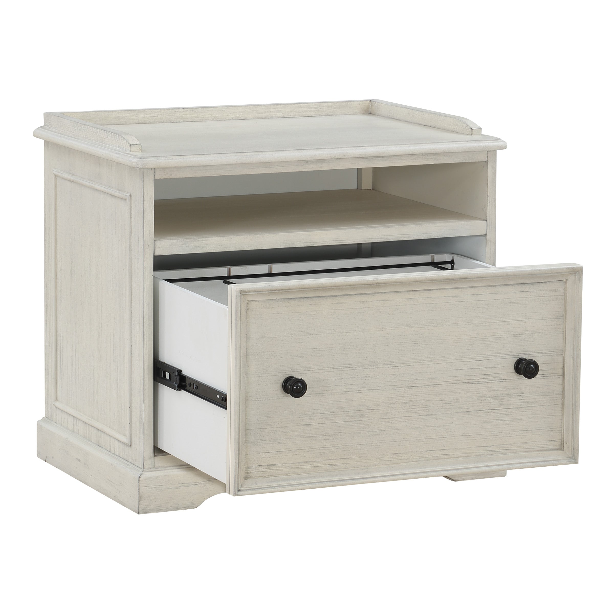 Country Meadows File Cabinet - Antique White