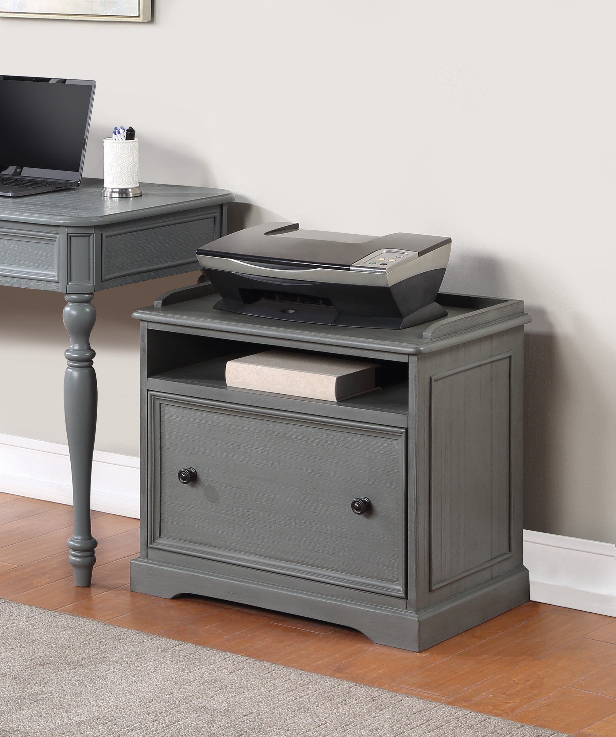 Country Meadows File Cabinet - Plantation Grey