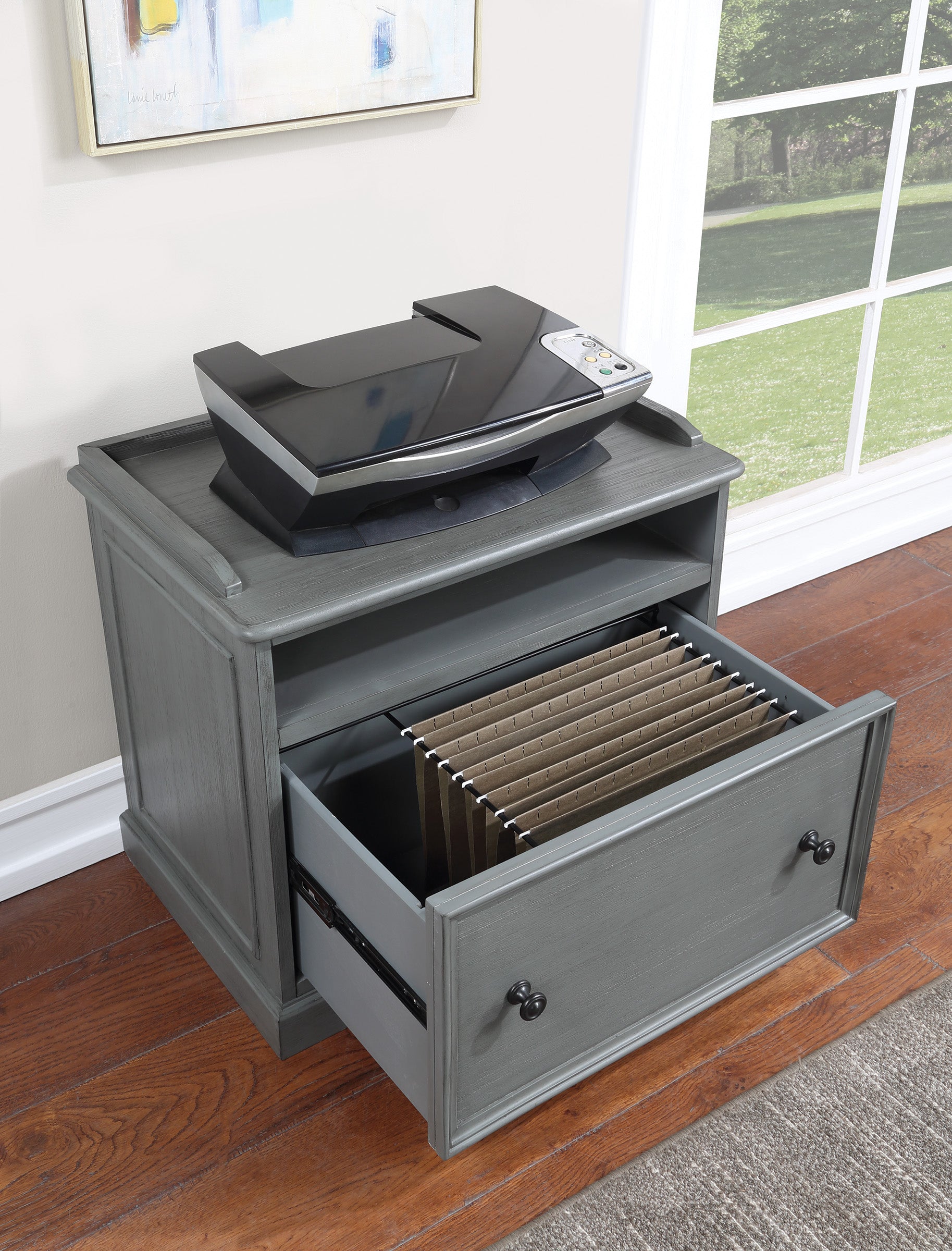 Country Meadows File Cabinet - Plantation Grey