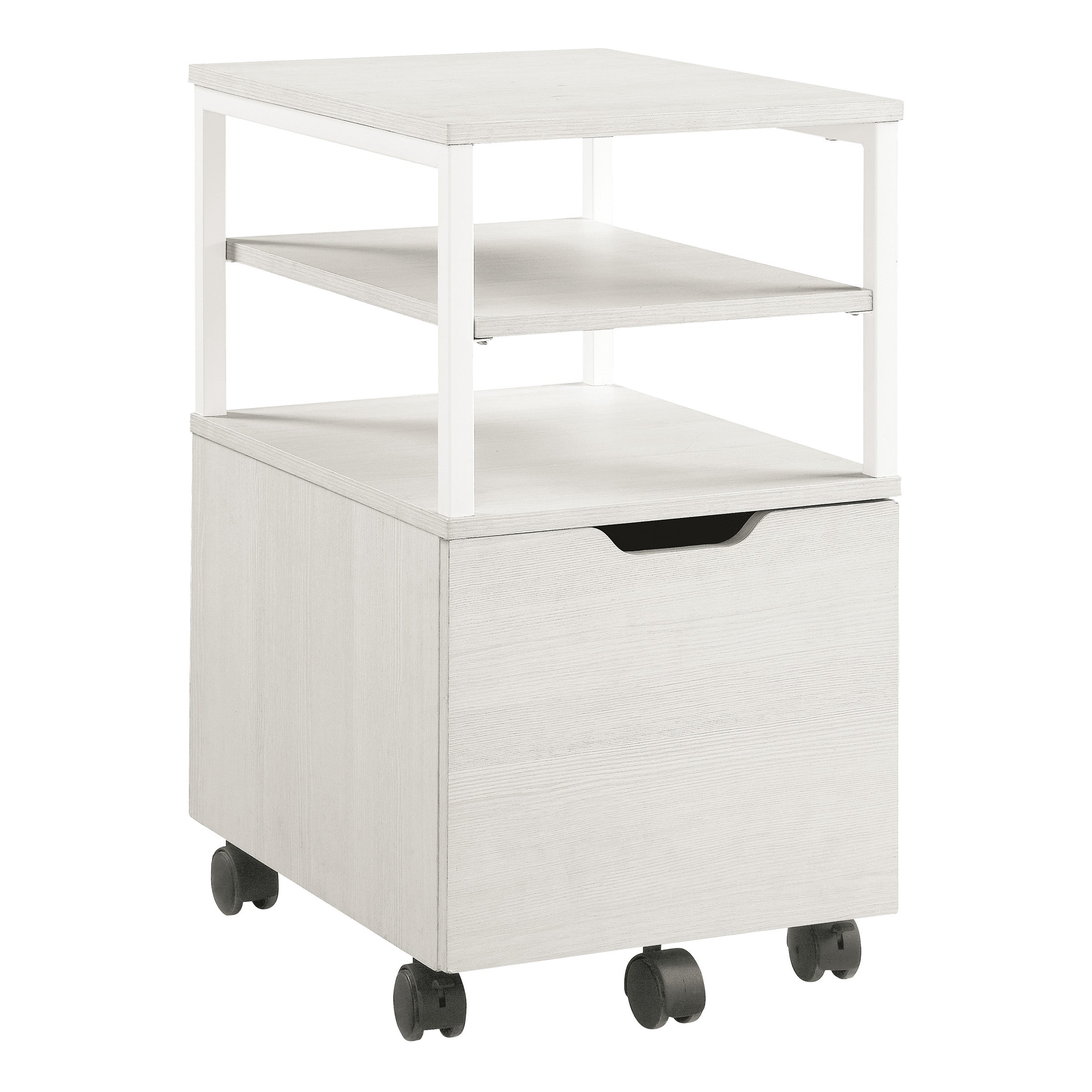 Contempo Mobile Cart  - White Oak