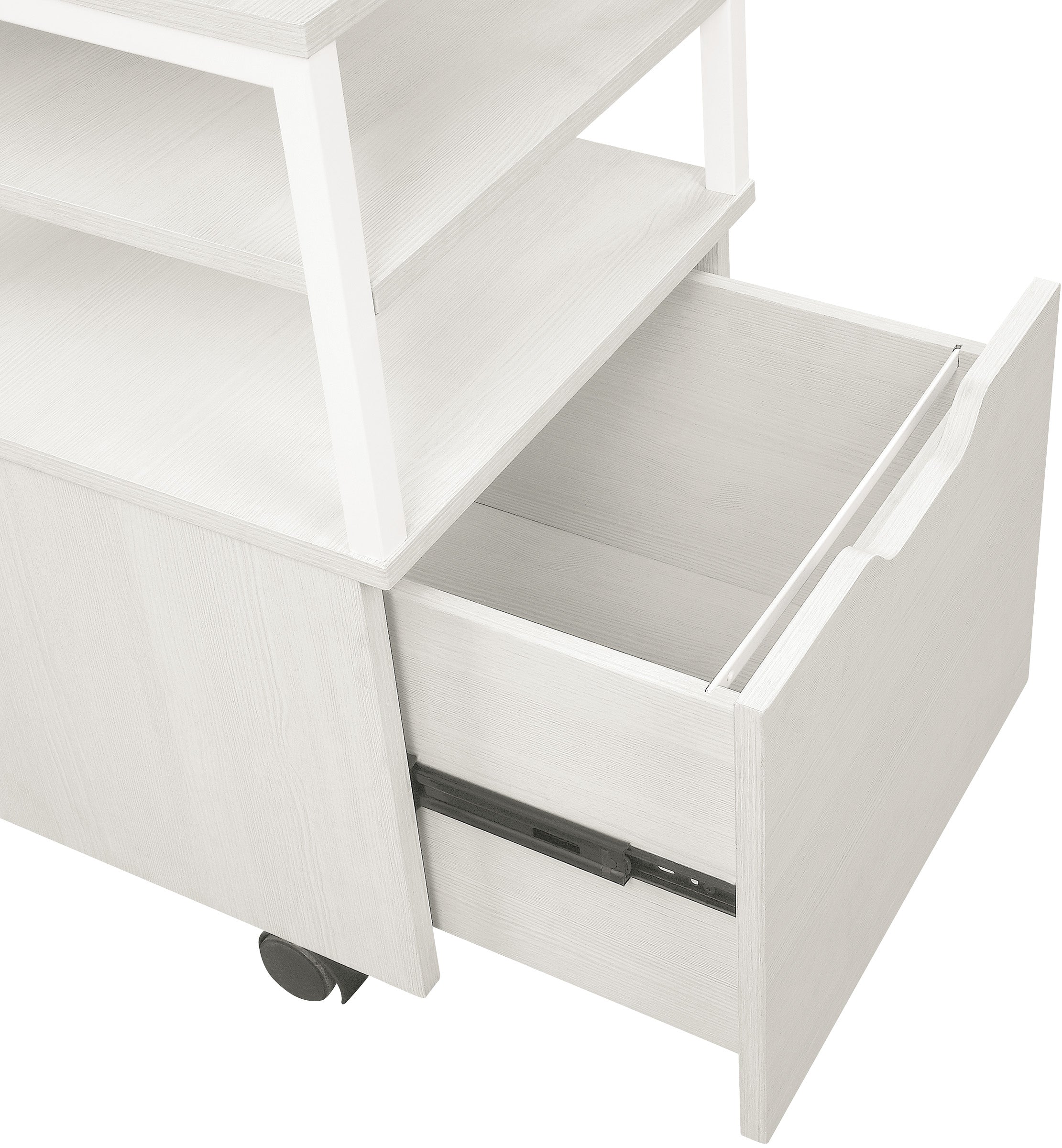Contempo Mobile Cart  - White Oak
