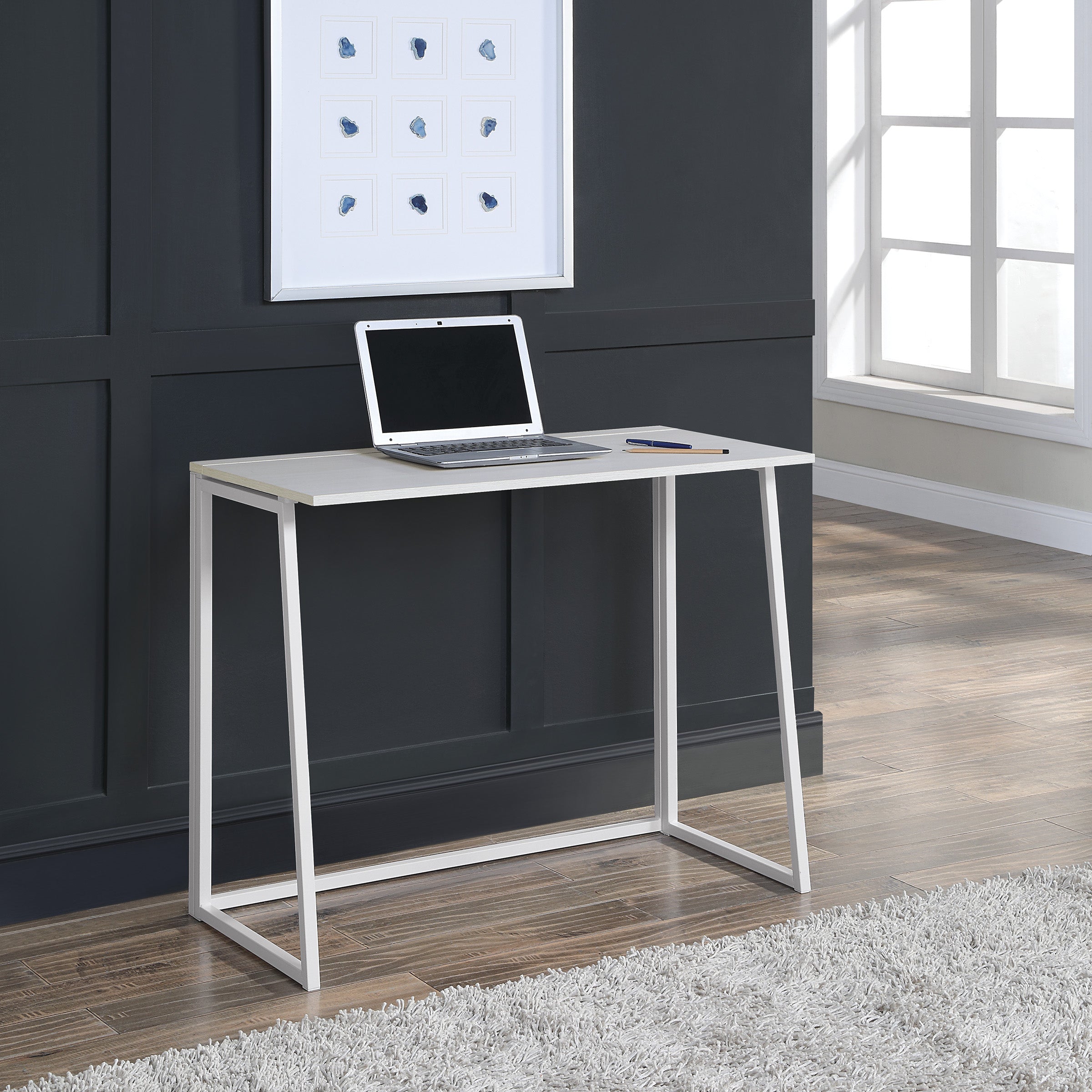 Contempo Toolless Folding Desk - Ozark Ash