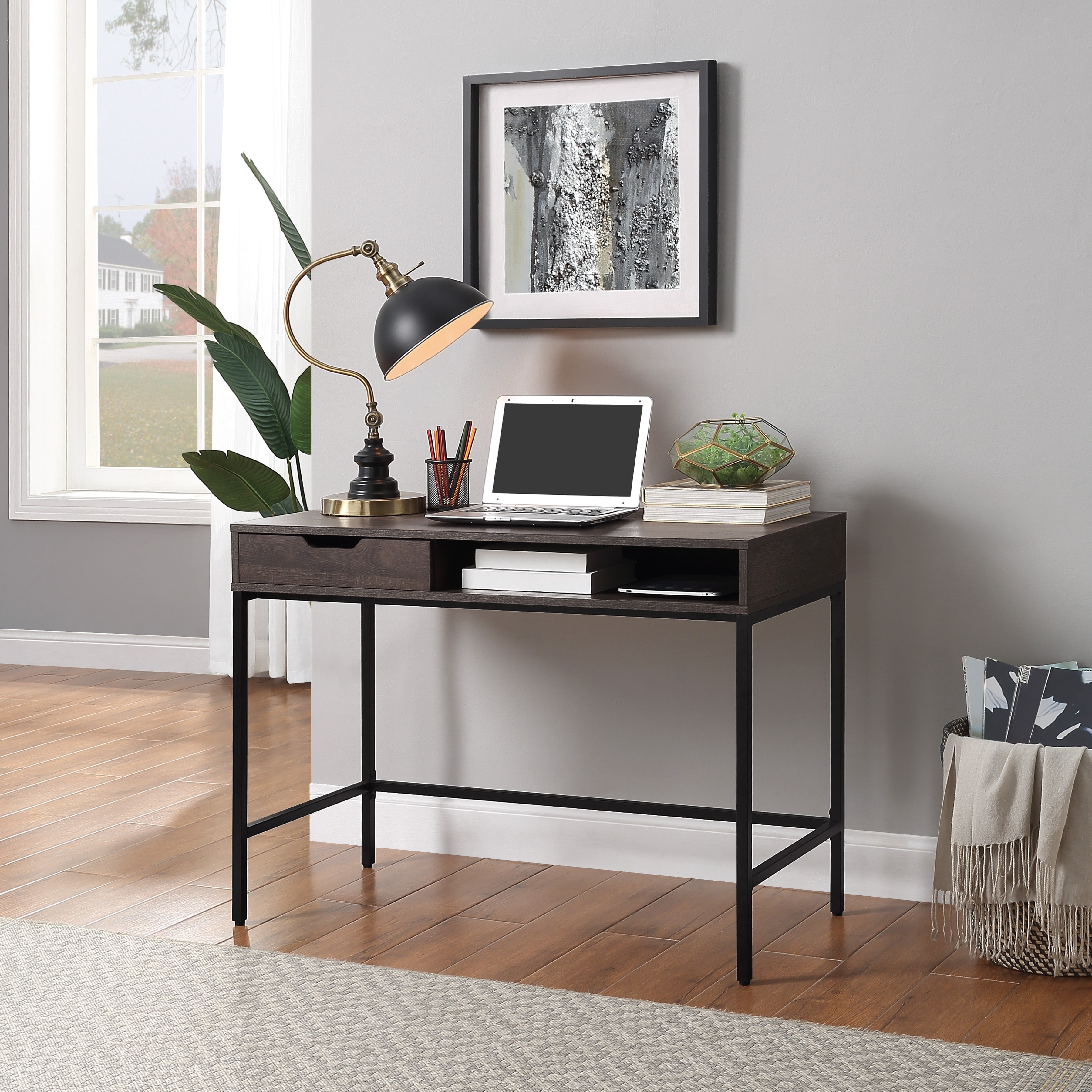 Contempo 40" Desk - Brown