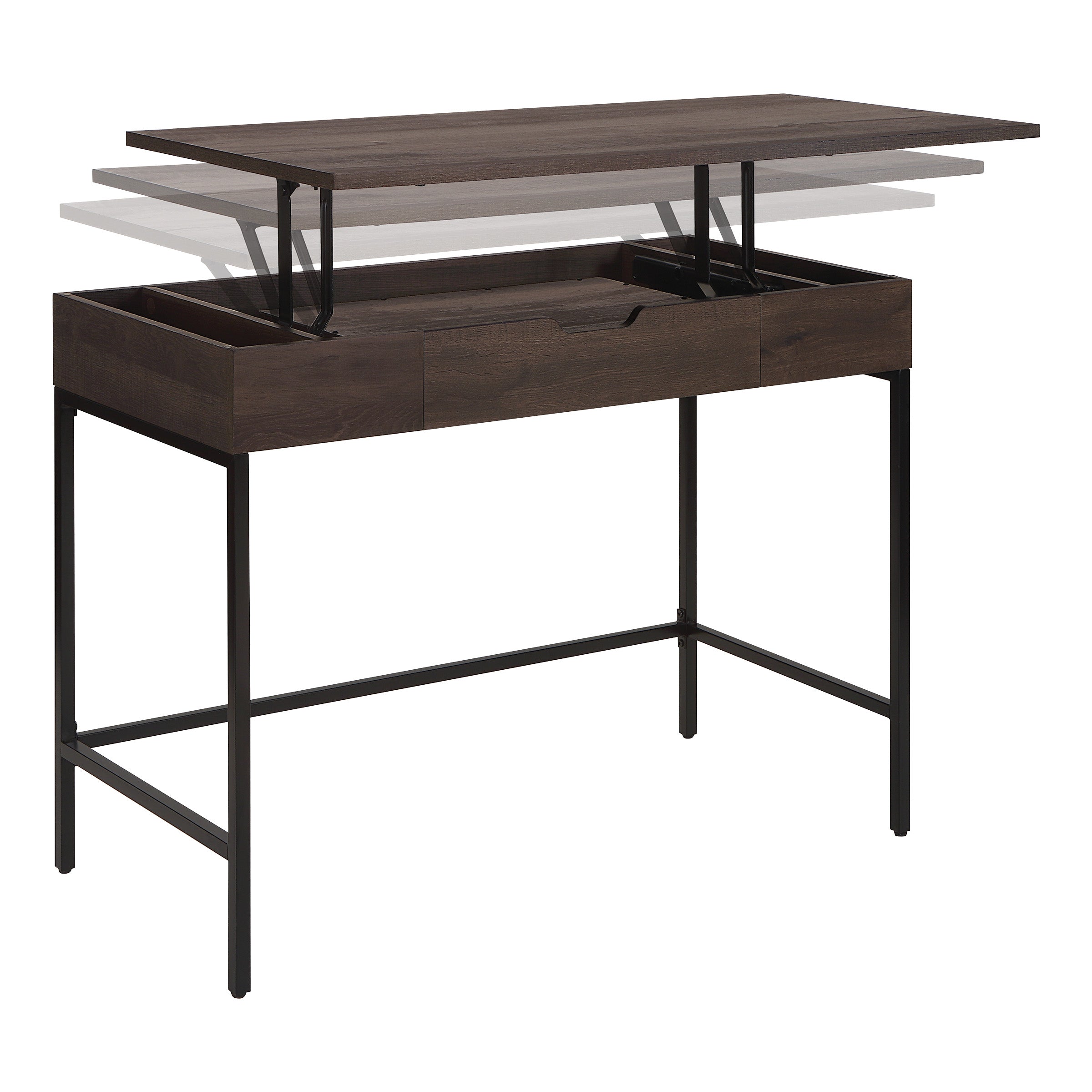 Contempo Sit-To-Stand Desk - Ozark Ash