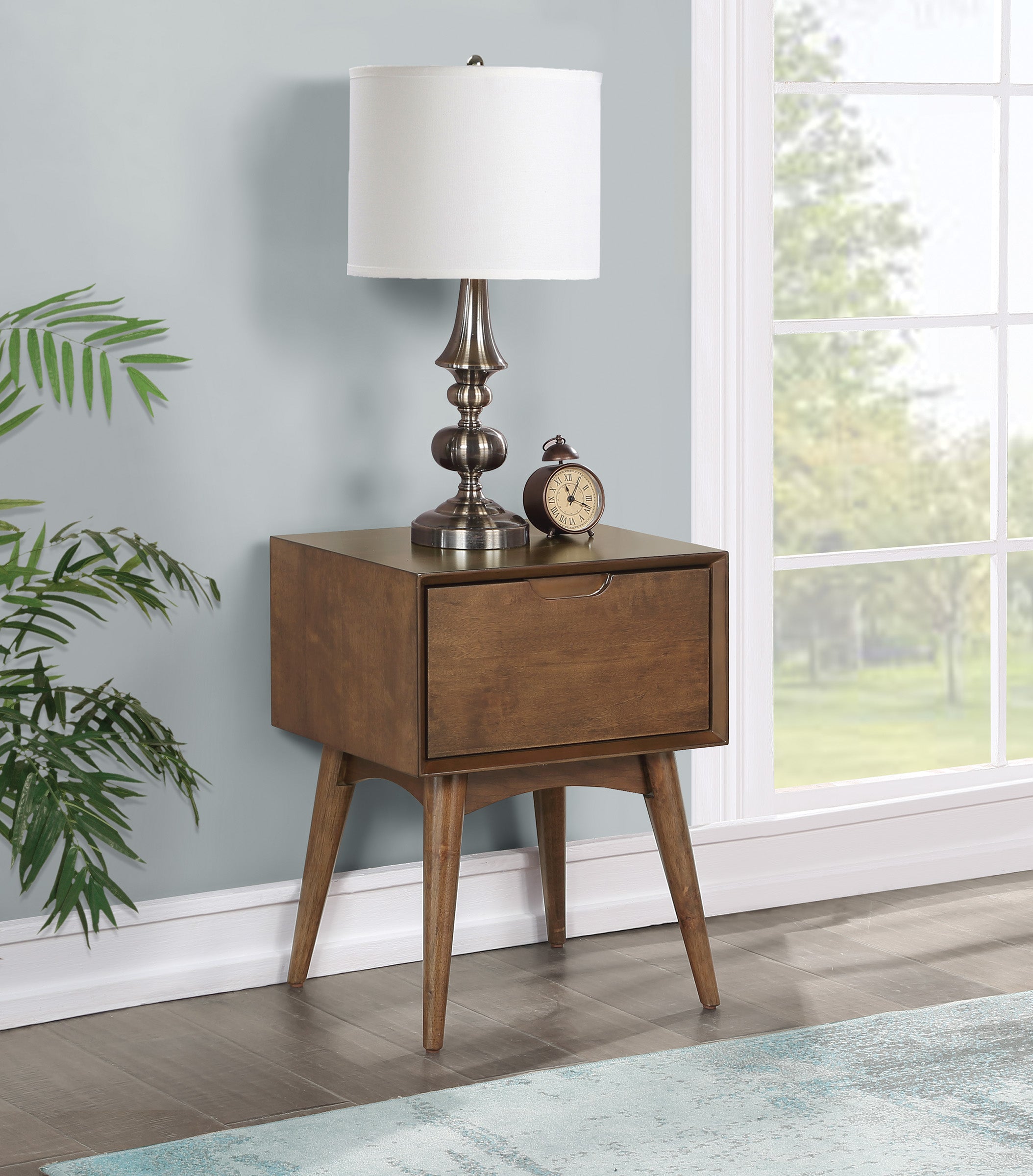 Copenhagen Accent Table w/Drawer - Walnut