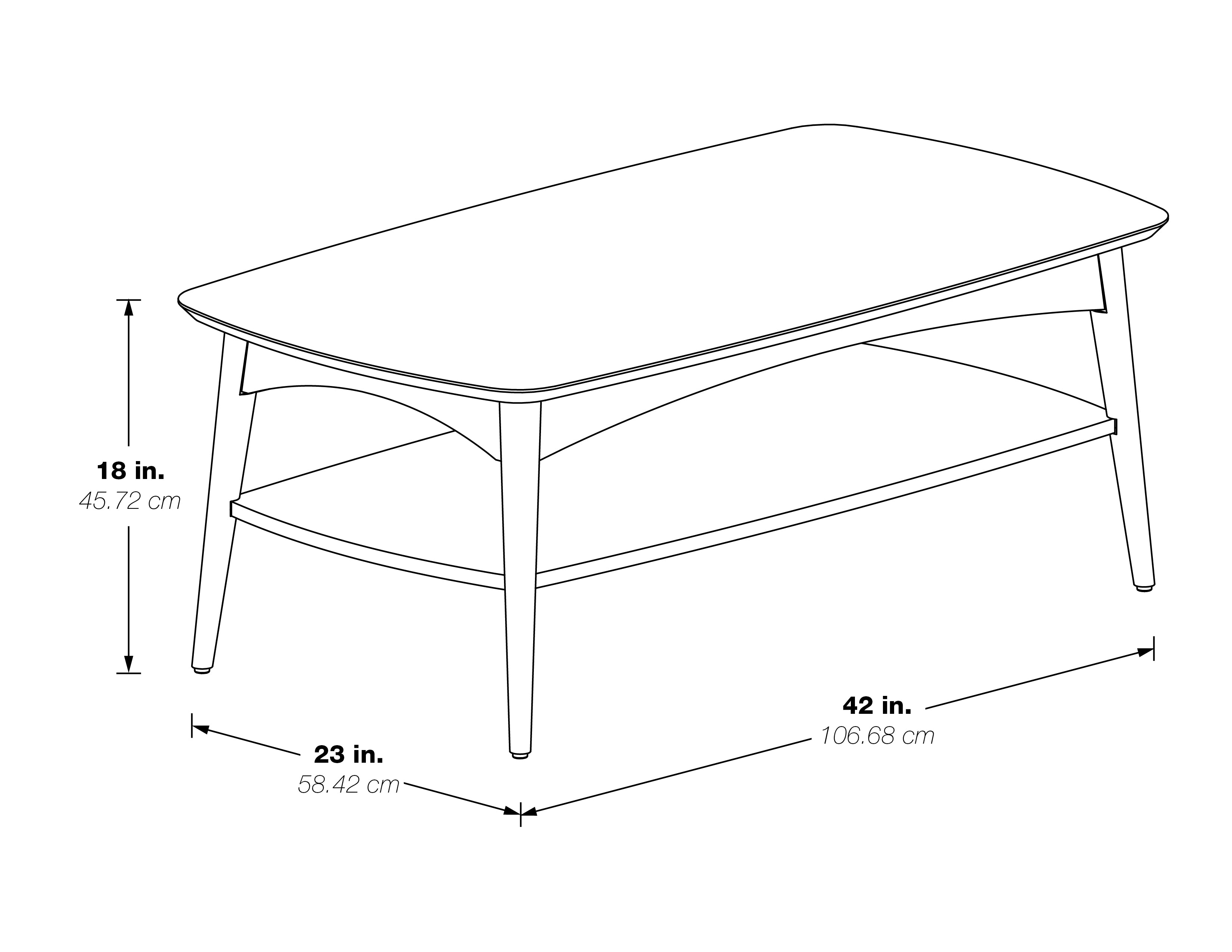 Copenhagen Coffee Table - Walnut