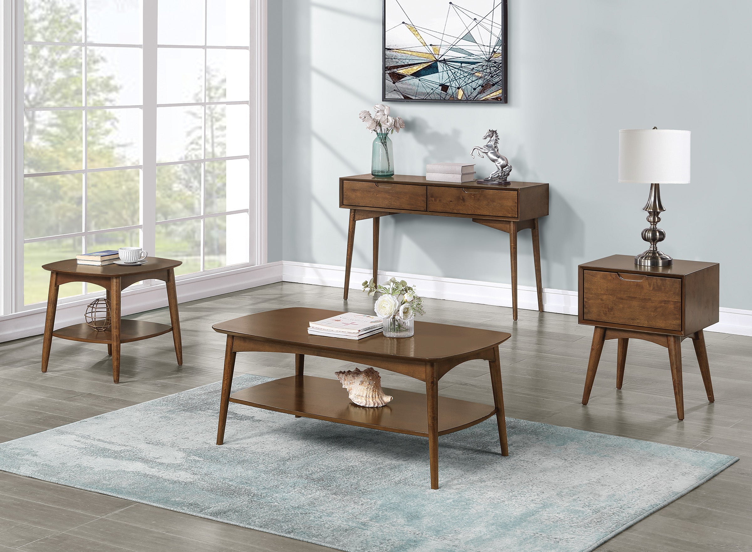 Copenhagen Accent Table - Walnut