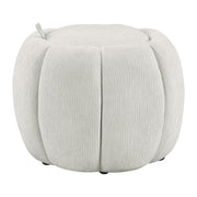Castel Storage Ottoman in Platinum Fabric