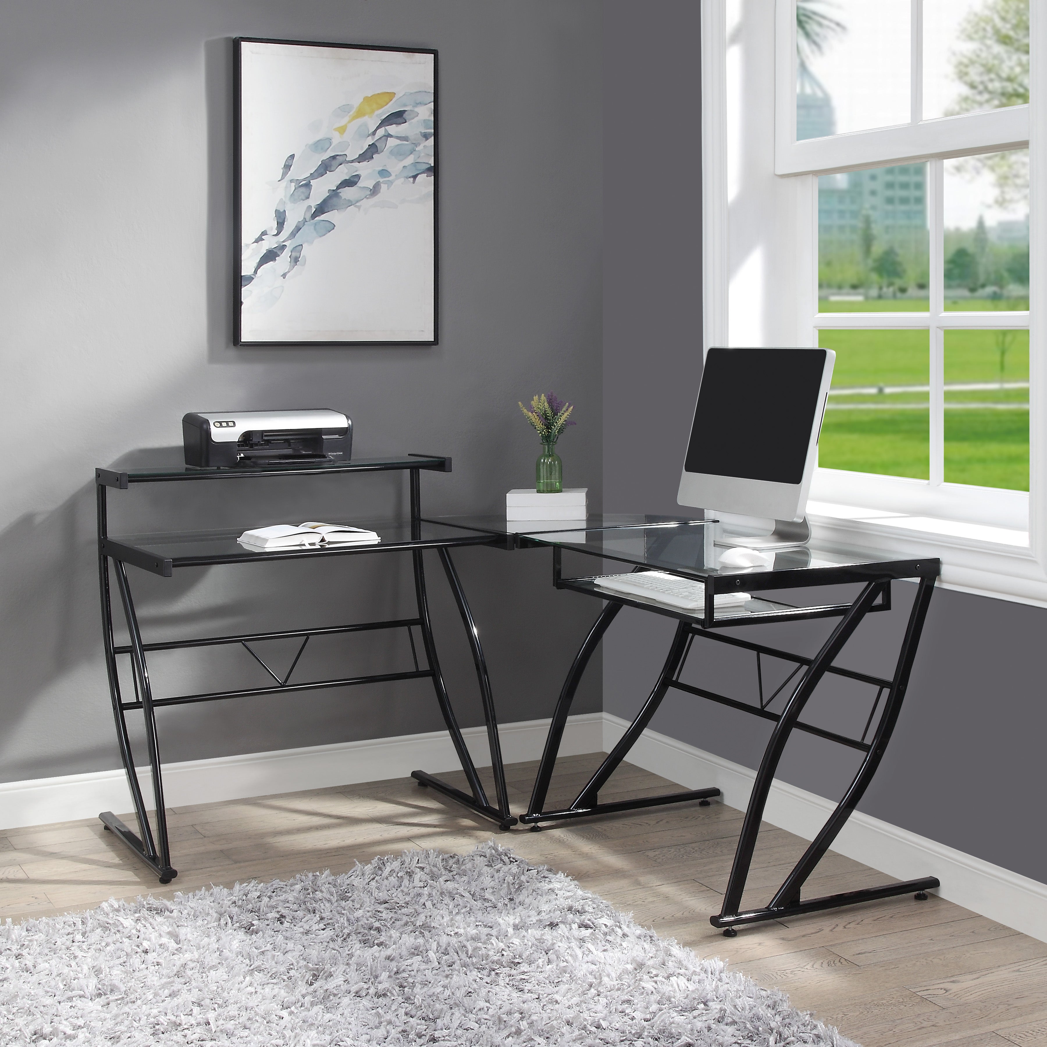 Constellation L-Shape Desk - Black