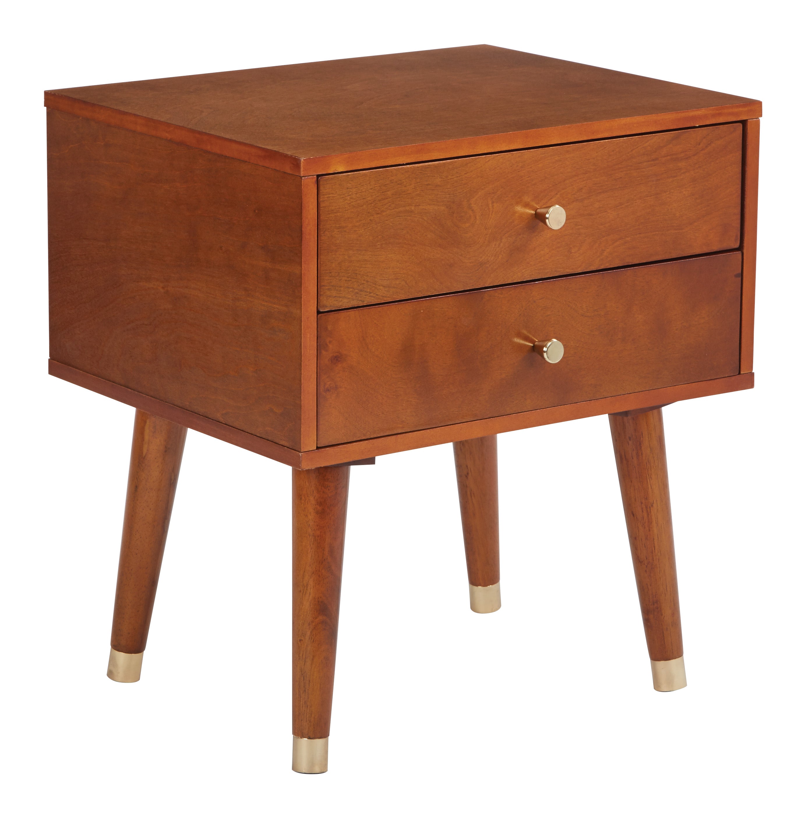 Cupertino Side Table - Light Walnut