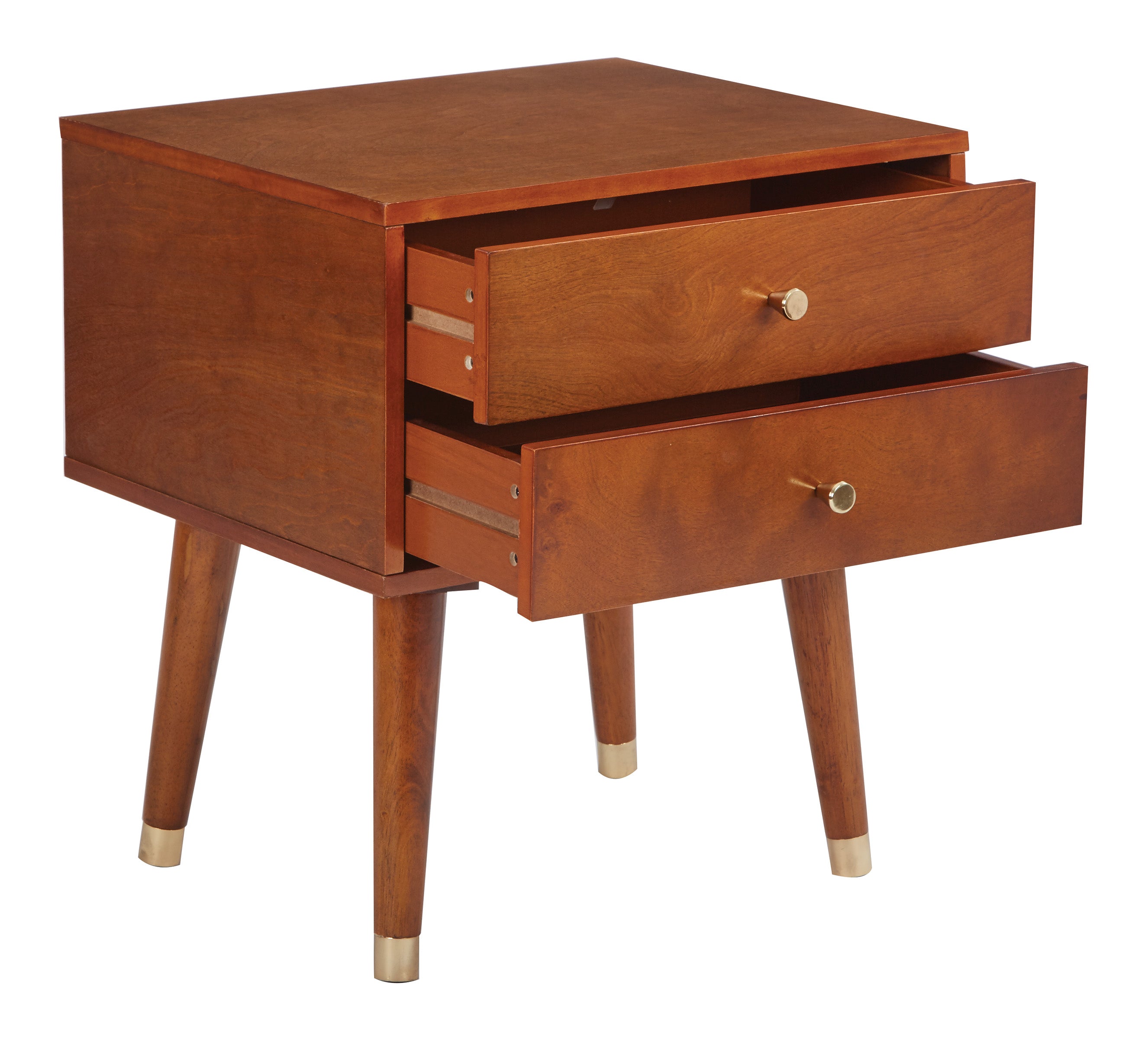Cupertino Side Table - Light Walnut