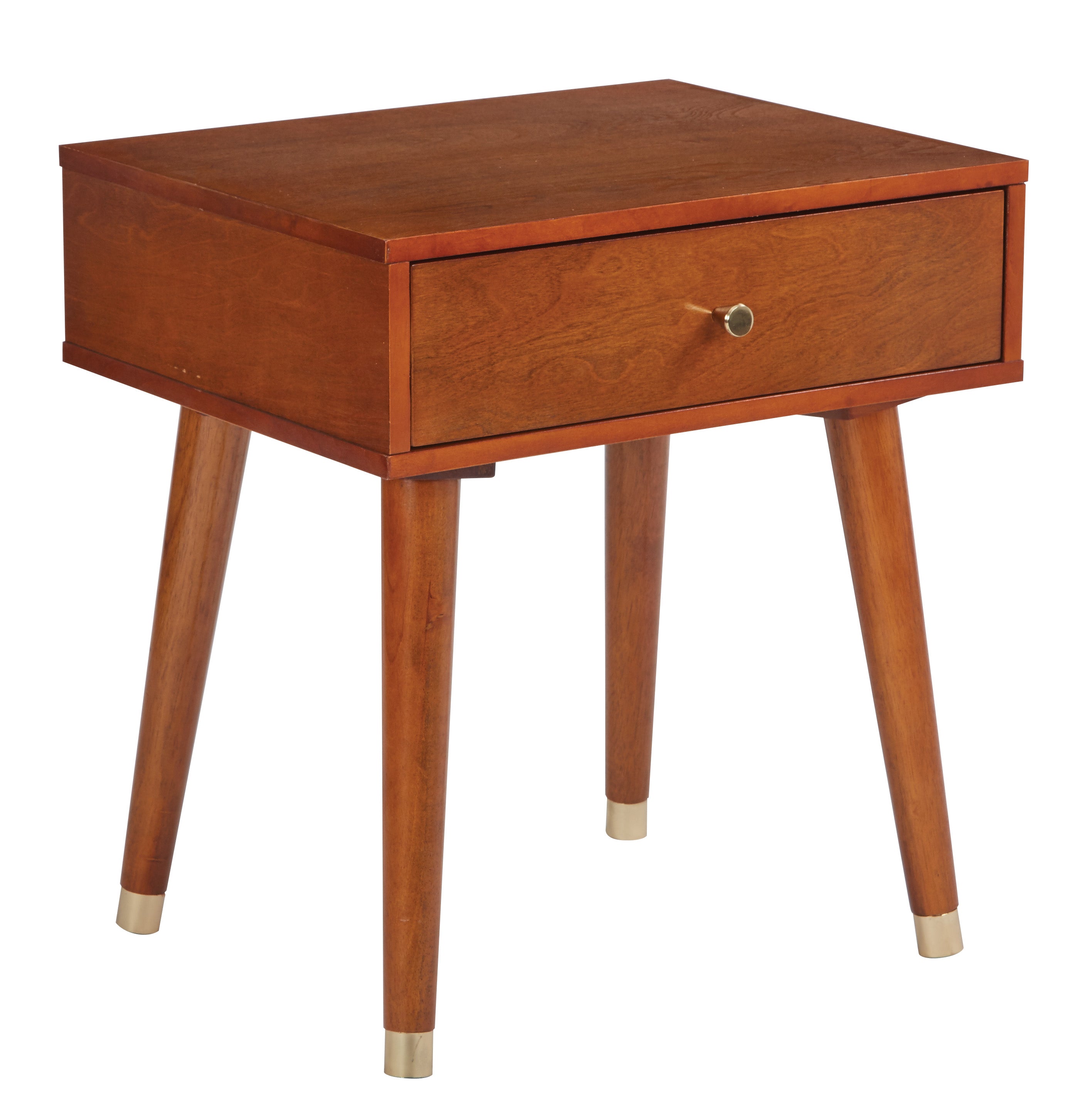 Cupertino Side Table - Light Walnut