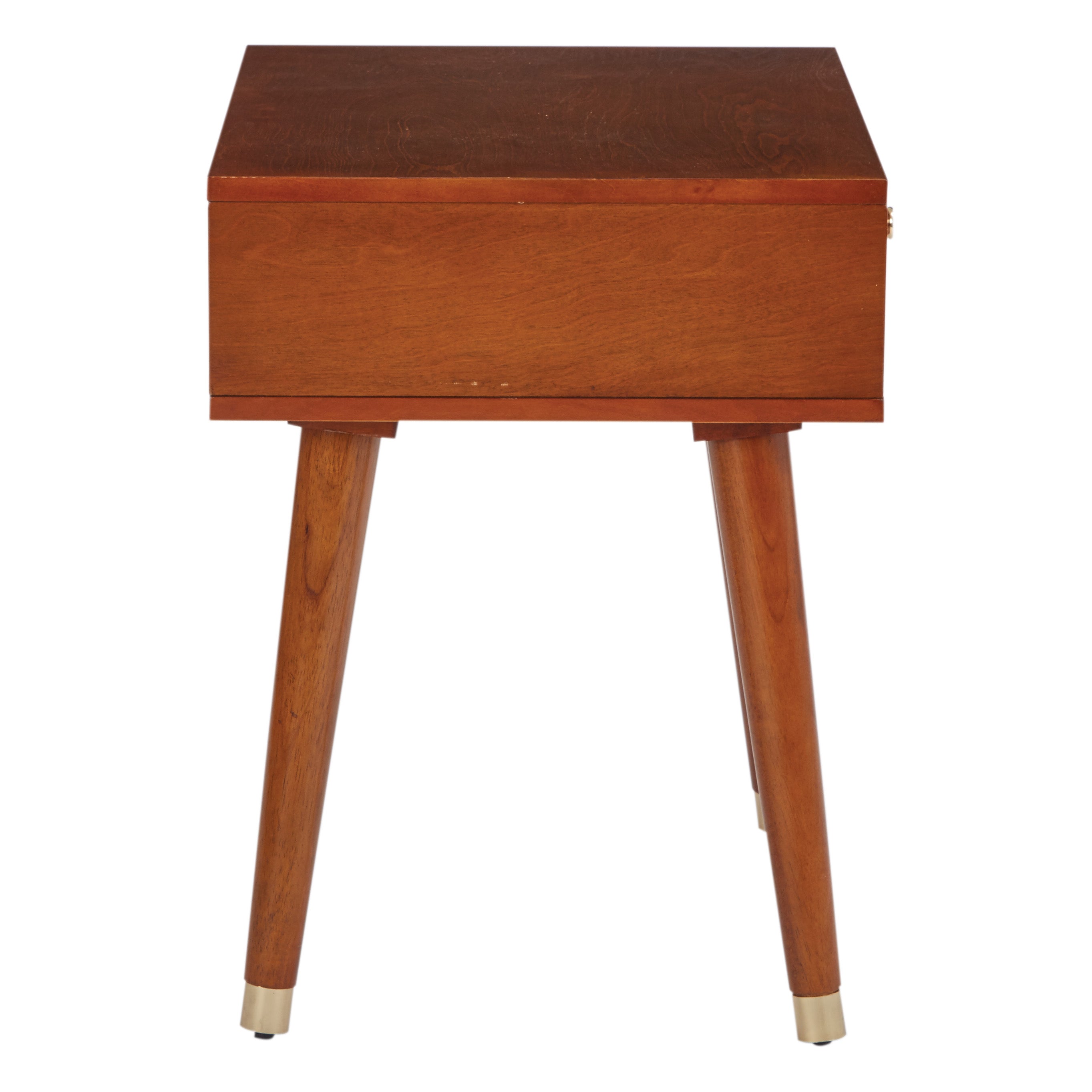 Cupertino Side Table - Light Walnut