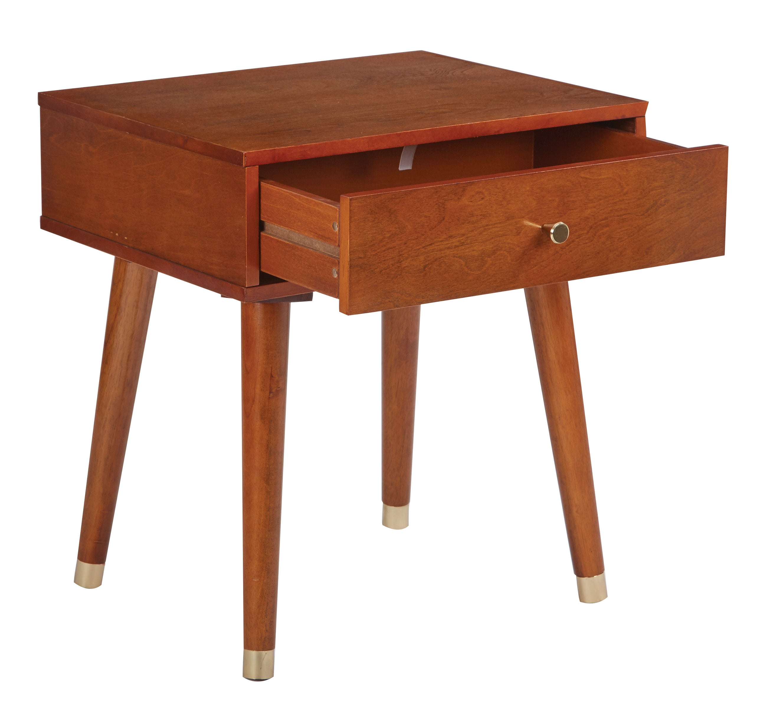 Cupertino Side Table - Light Walnut