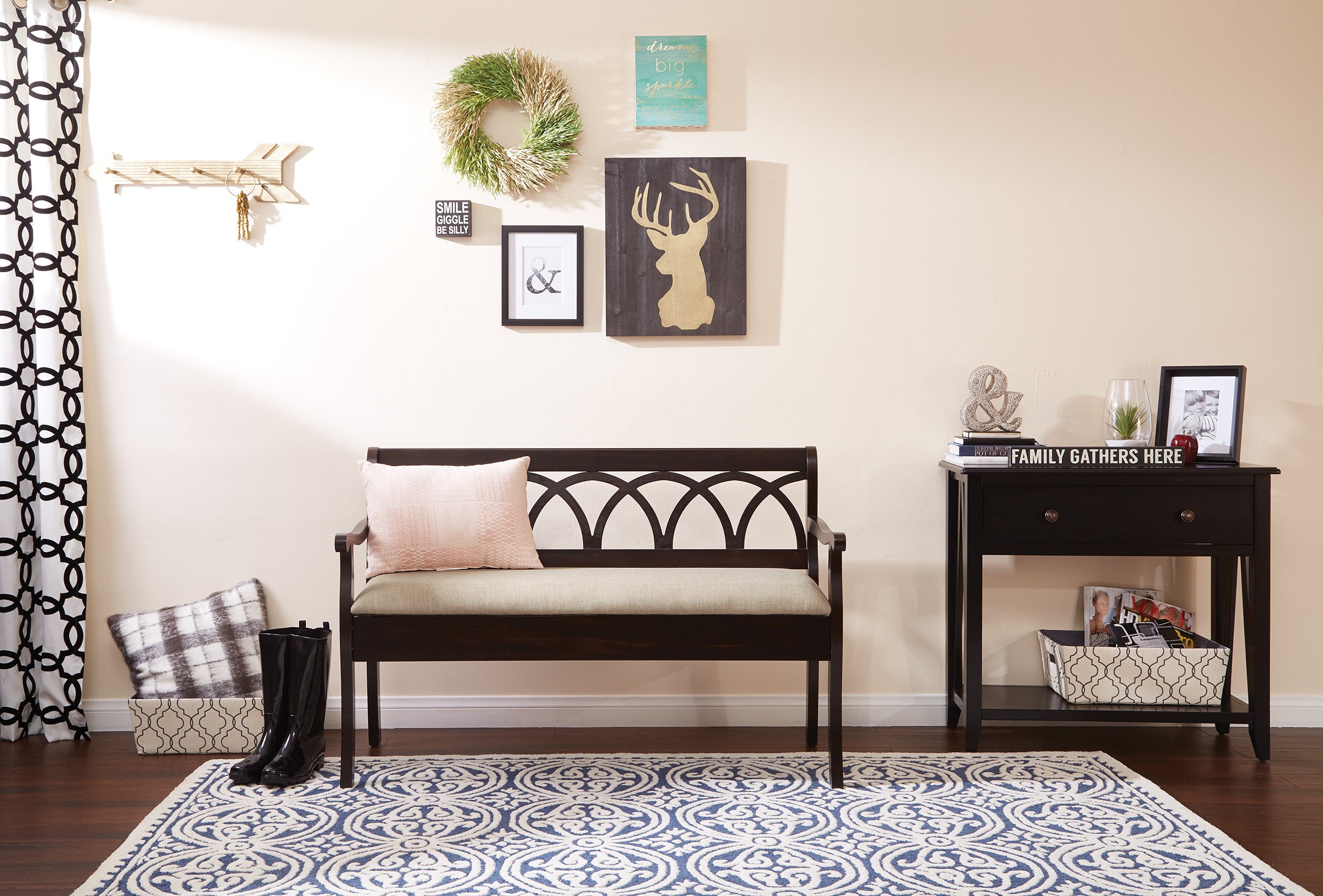 Coventry Storage Bench - Black