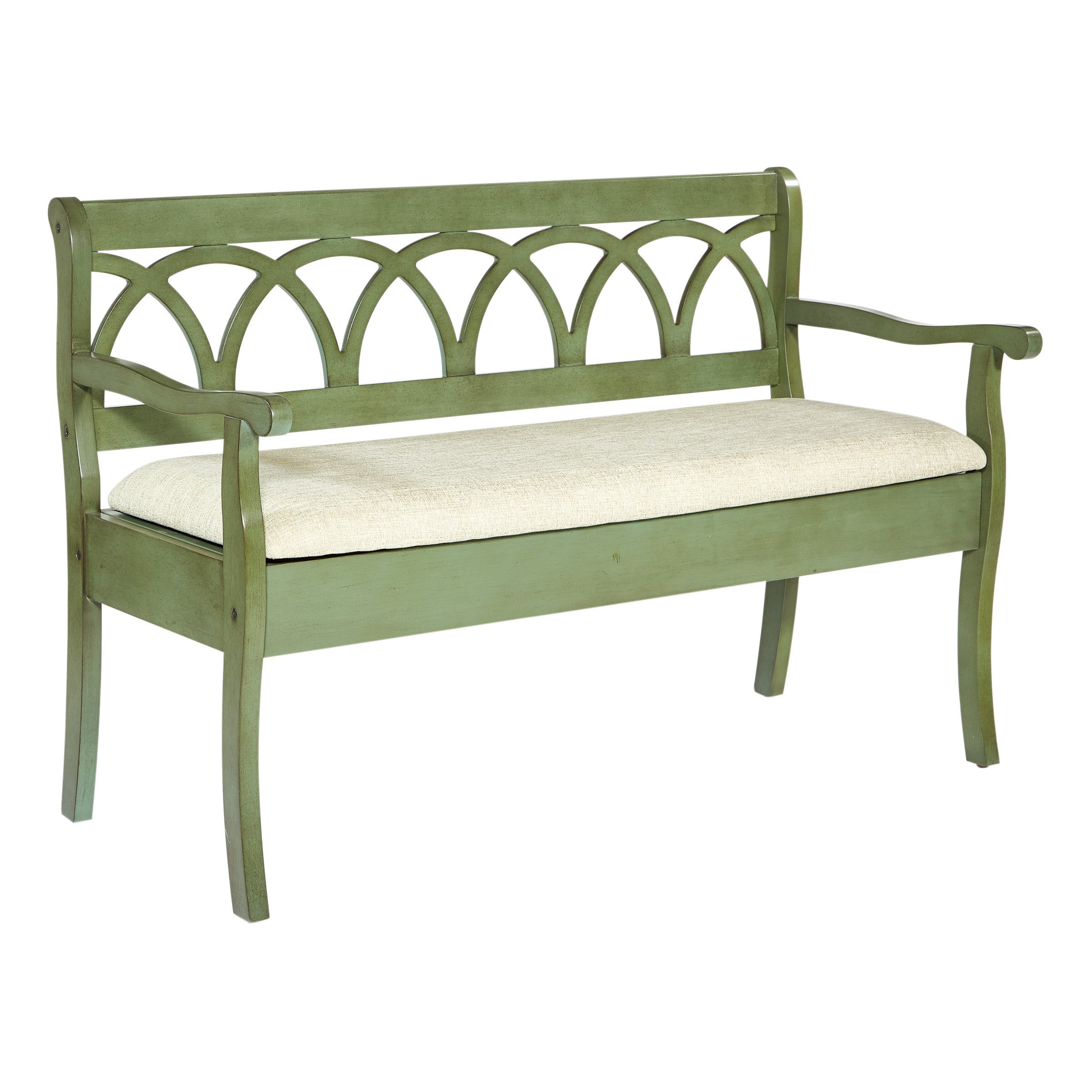 Coventry Storage Bench - Sage