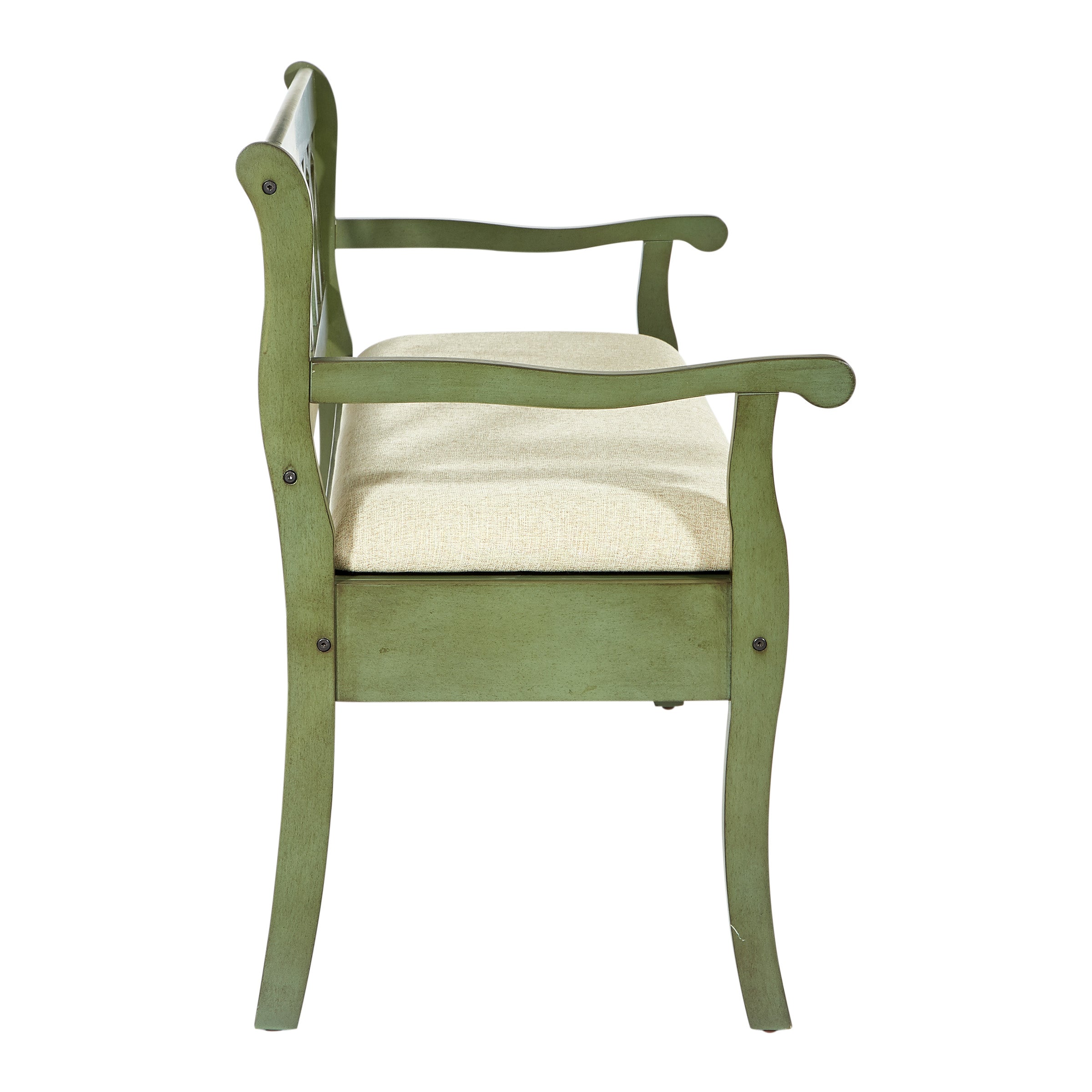 Coventry Storage Bench - Sage