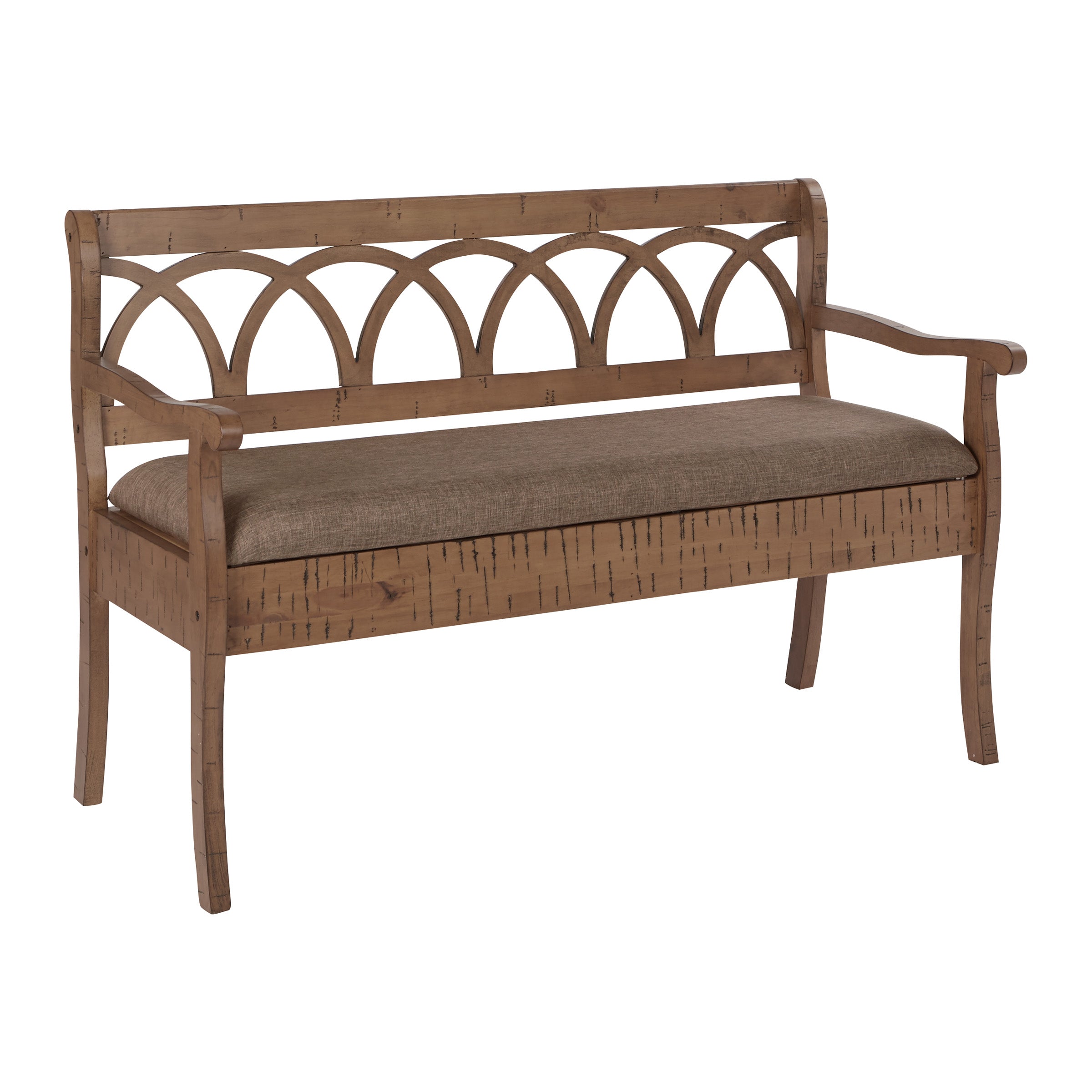 Coventry Storage Bench - Distressed Toffee