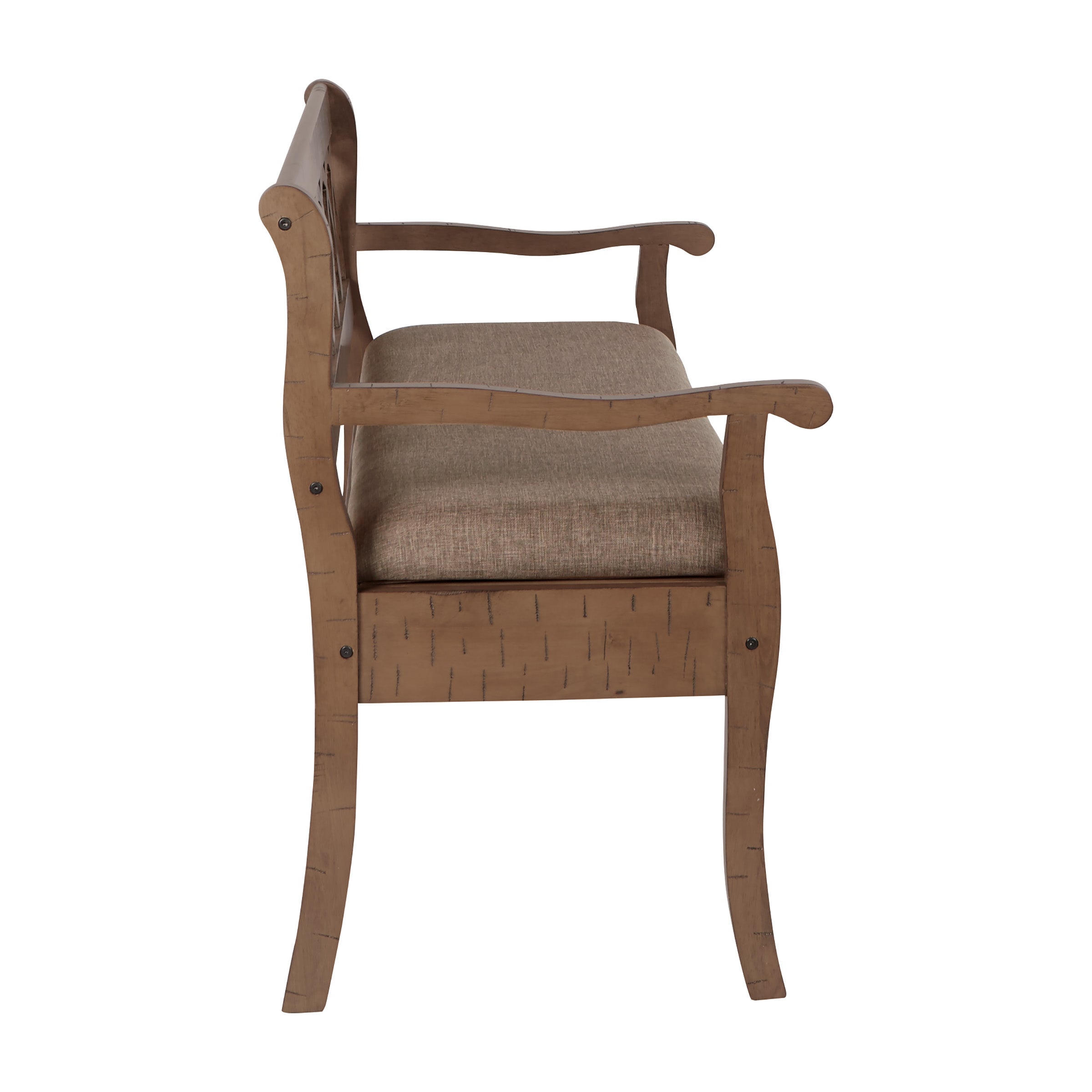 Coventry Storage Bench - Distressed Toffee