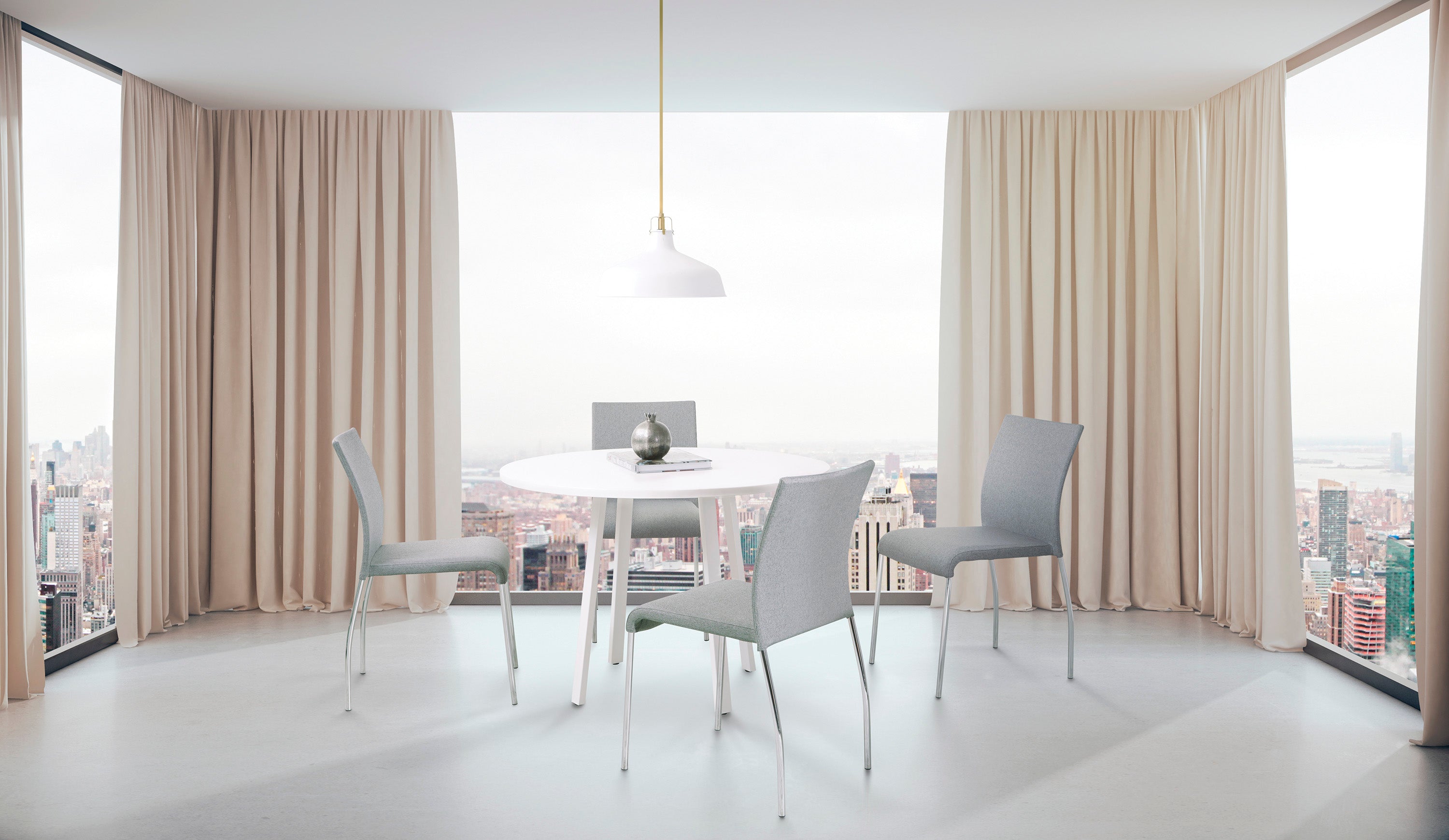 Conway Stacking Chair - Smoke