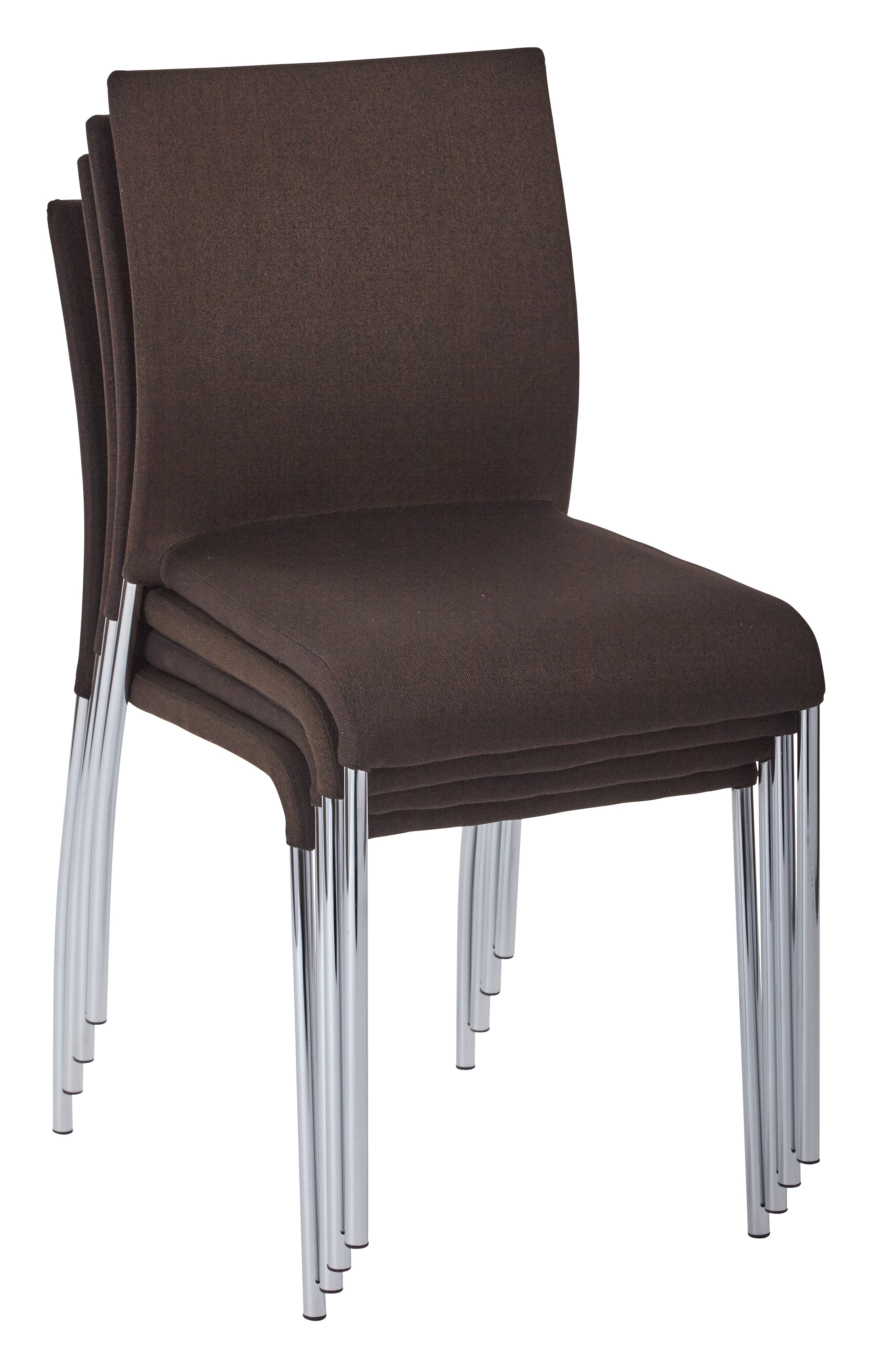 Conway Stacking Chair - Chocolate
