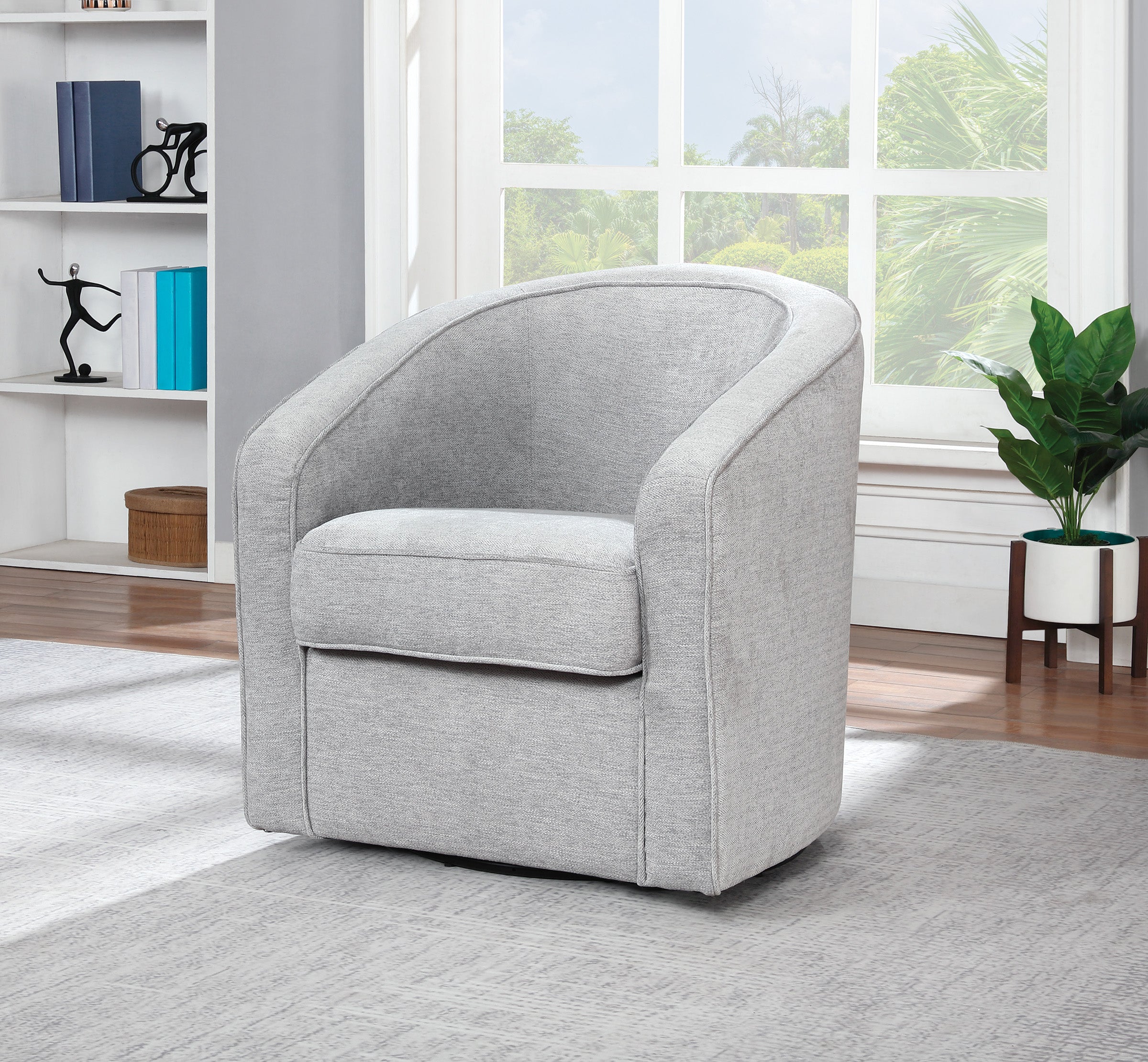 Danica Swivel Chair - Smoke