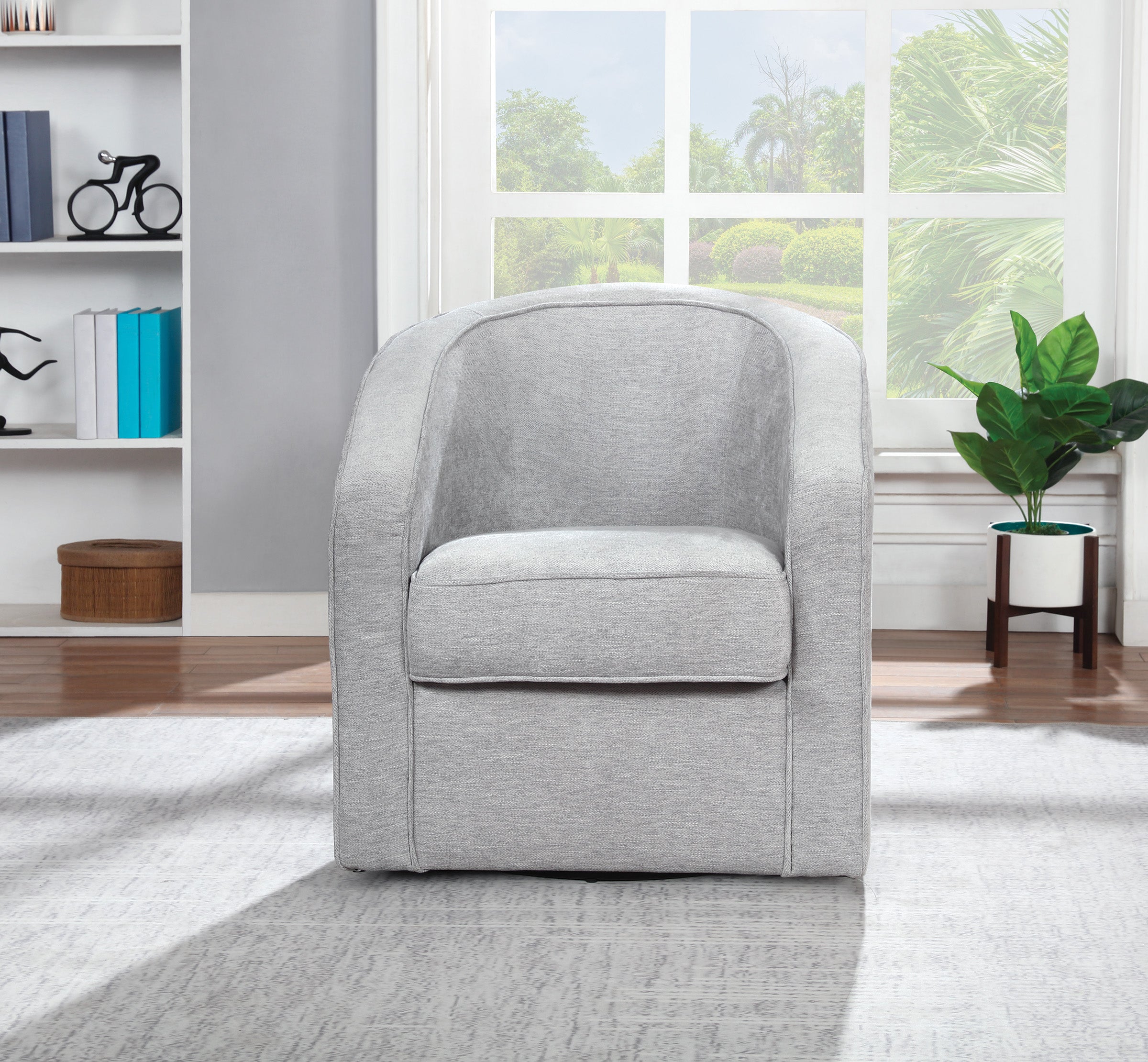 Danica Swivel Chair - Smoke