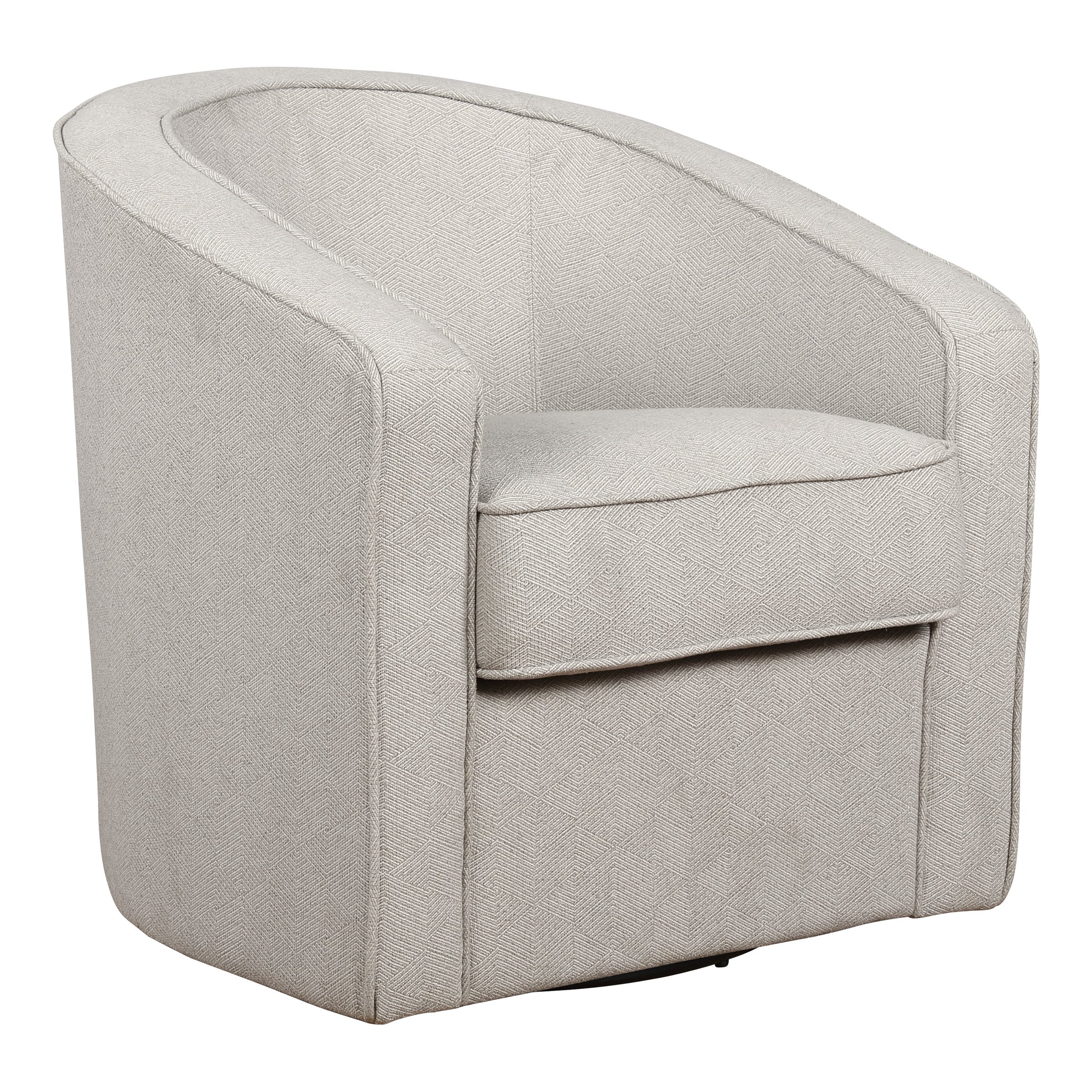 Danica Swivel Chair - Grey Zig-Zag