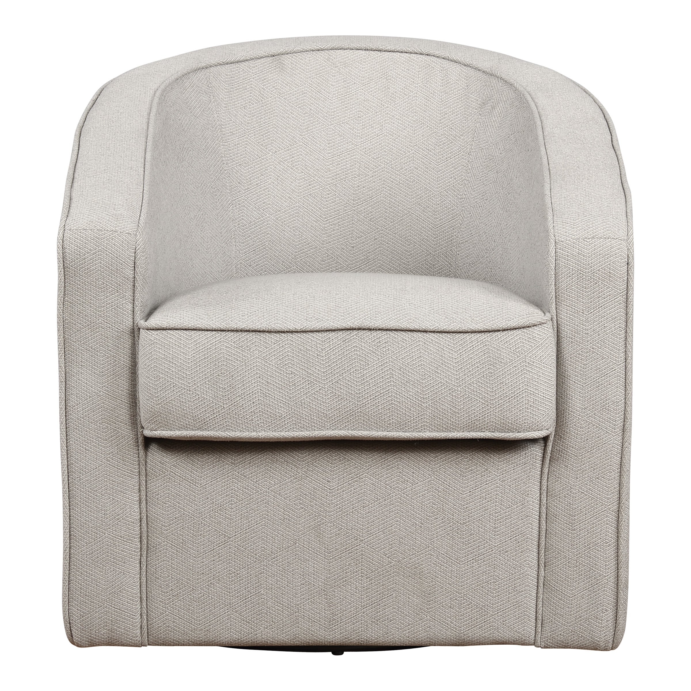 Danica Swivel Chair - Grey Zig-Zag