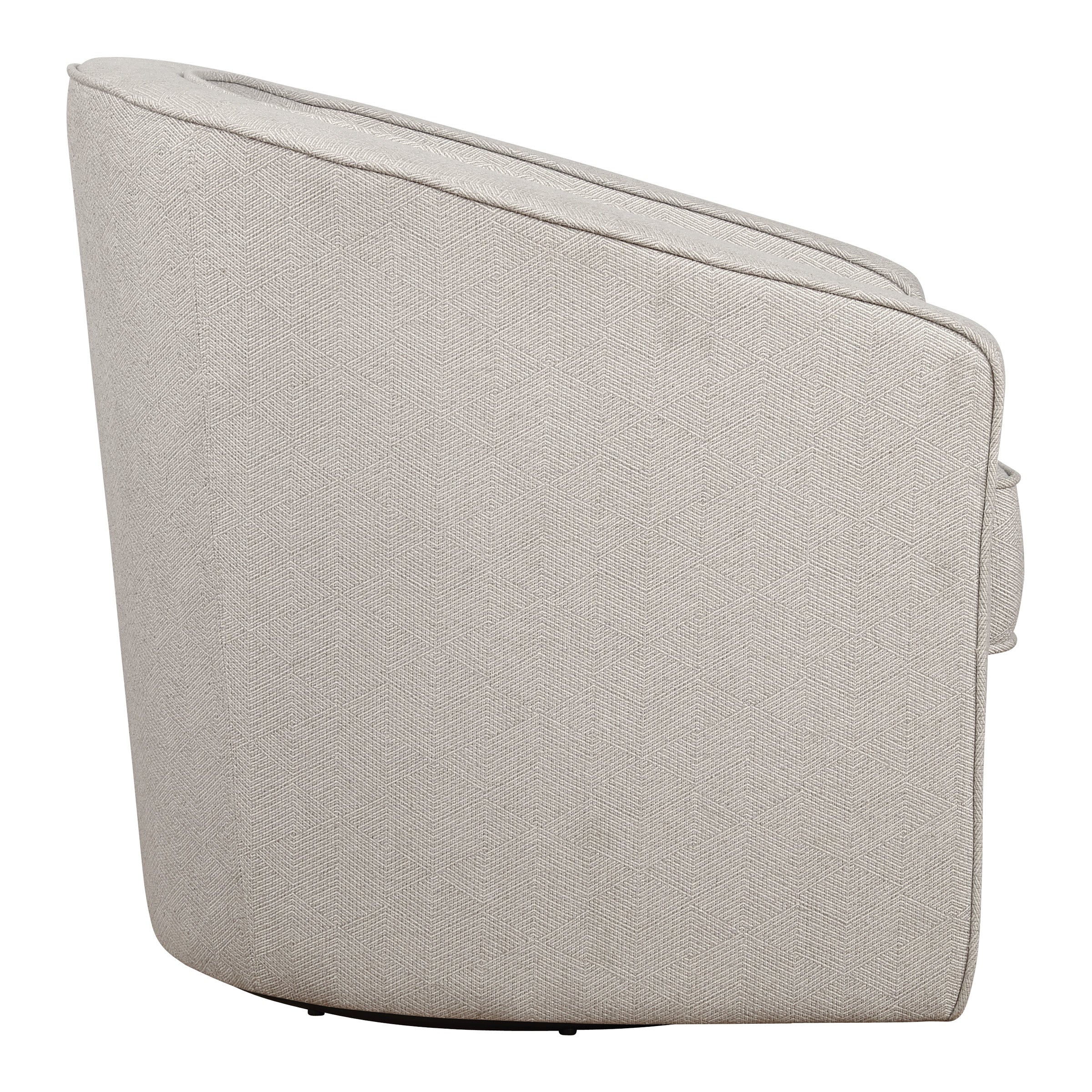 Danica Swivel Chair - Grey Zig-Zag