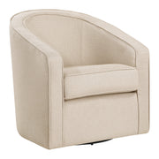 Danica Swivel Chair - Tan Zig-Zag