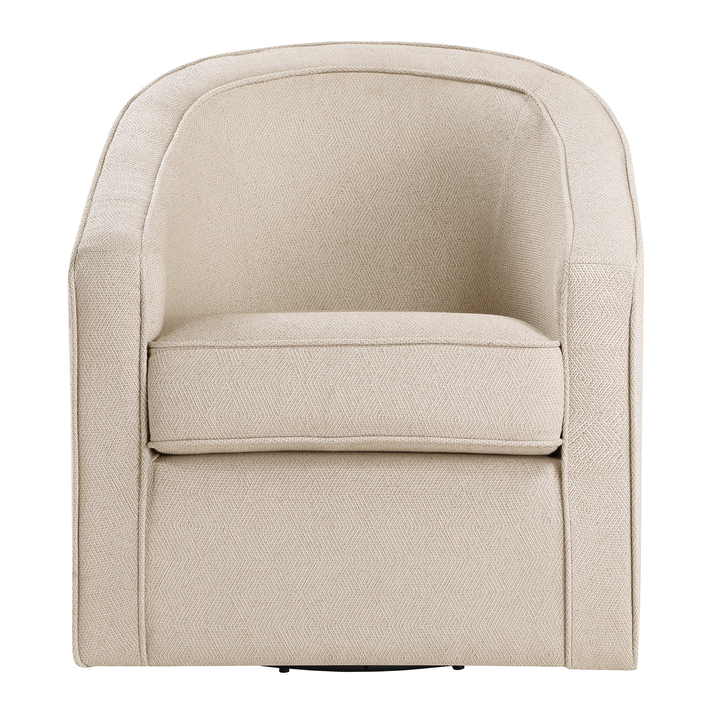 Danica Swivel Chair - Tan Zig-Zag