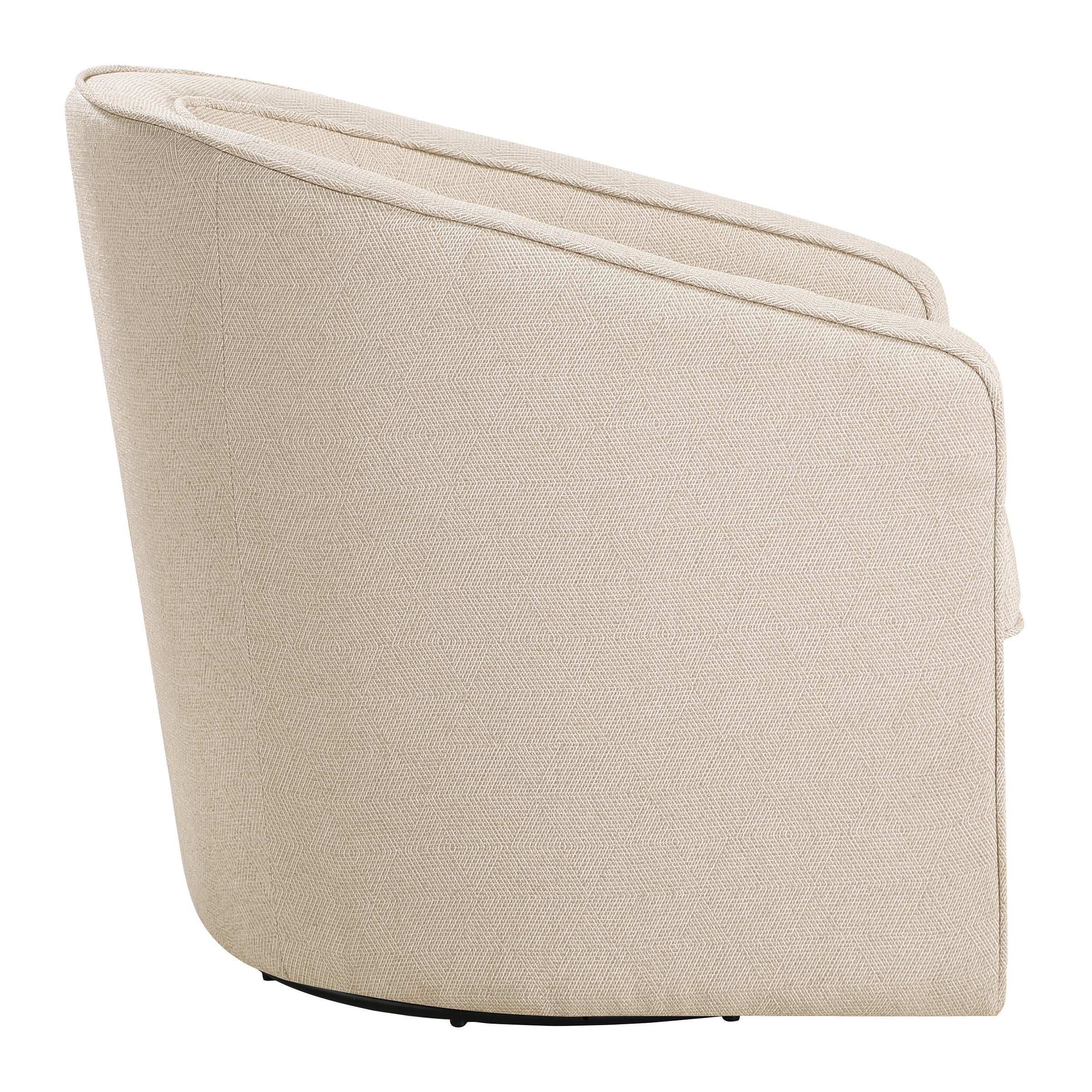 Danica Swivel Chair - Tan Zig-Zag