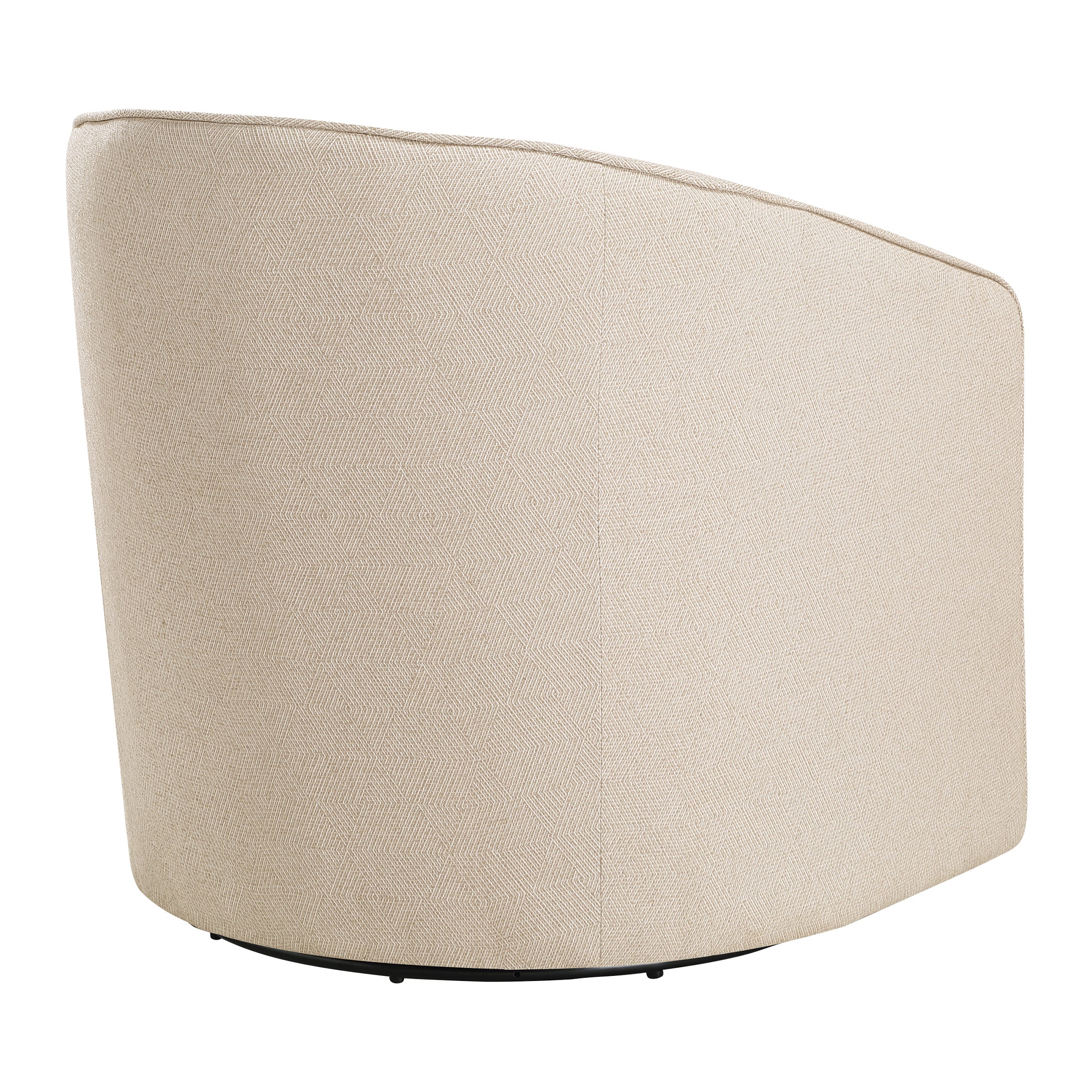 Danica Swivel Chair - Tan Zig-Zag