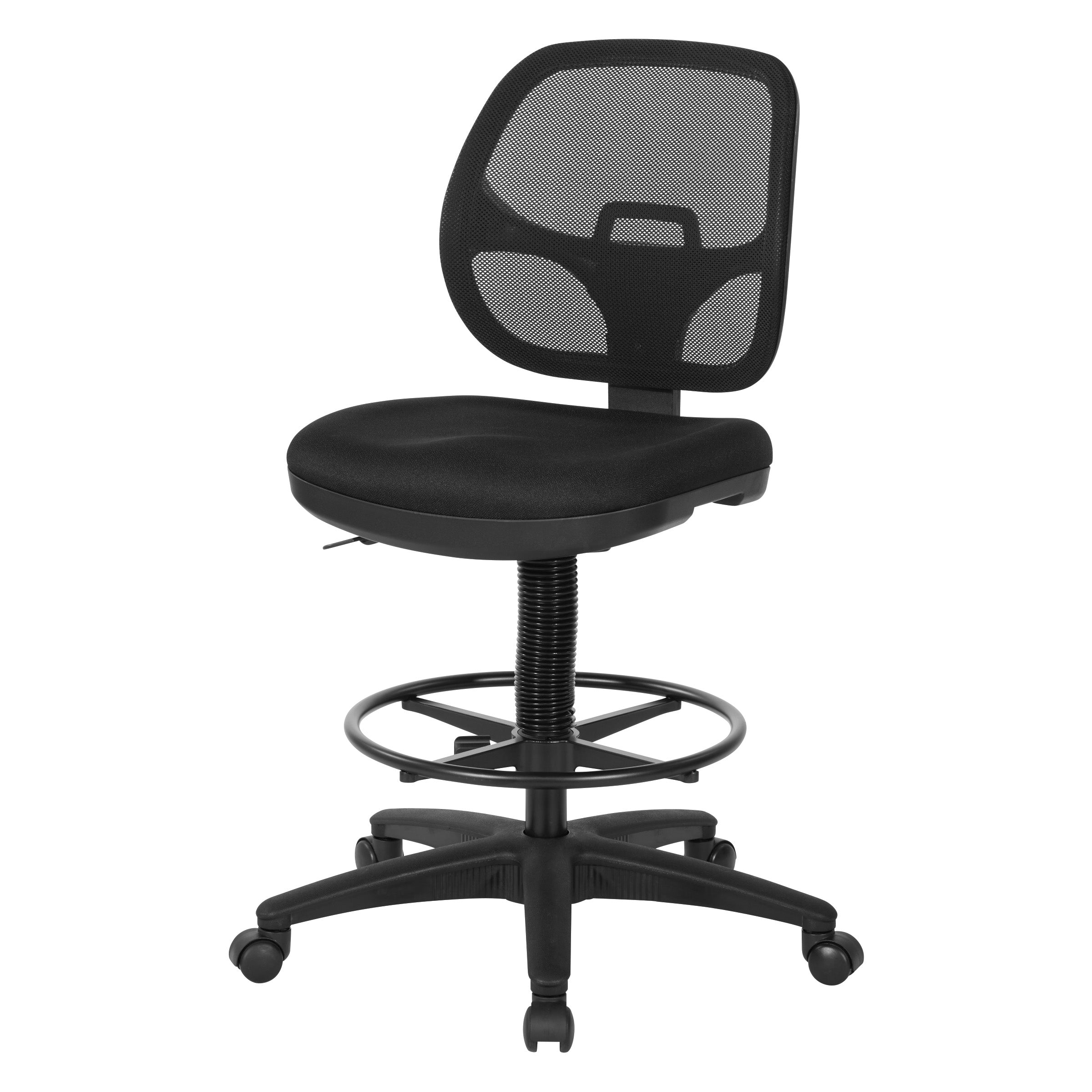 Deluxe Mesh Back Drafting Chair with 18" Diameter Foot ring - Custom Grade A