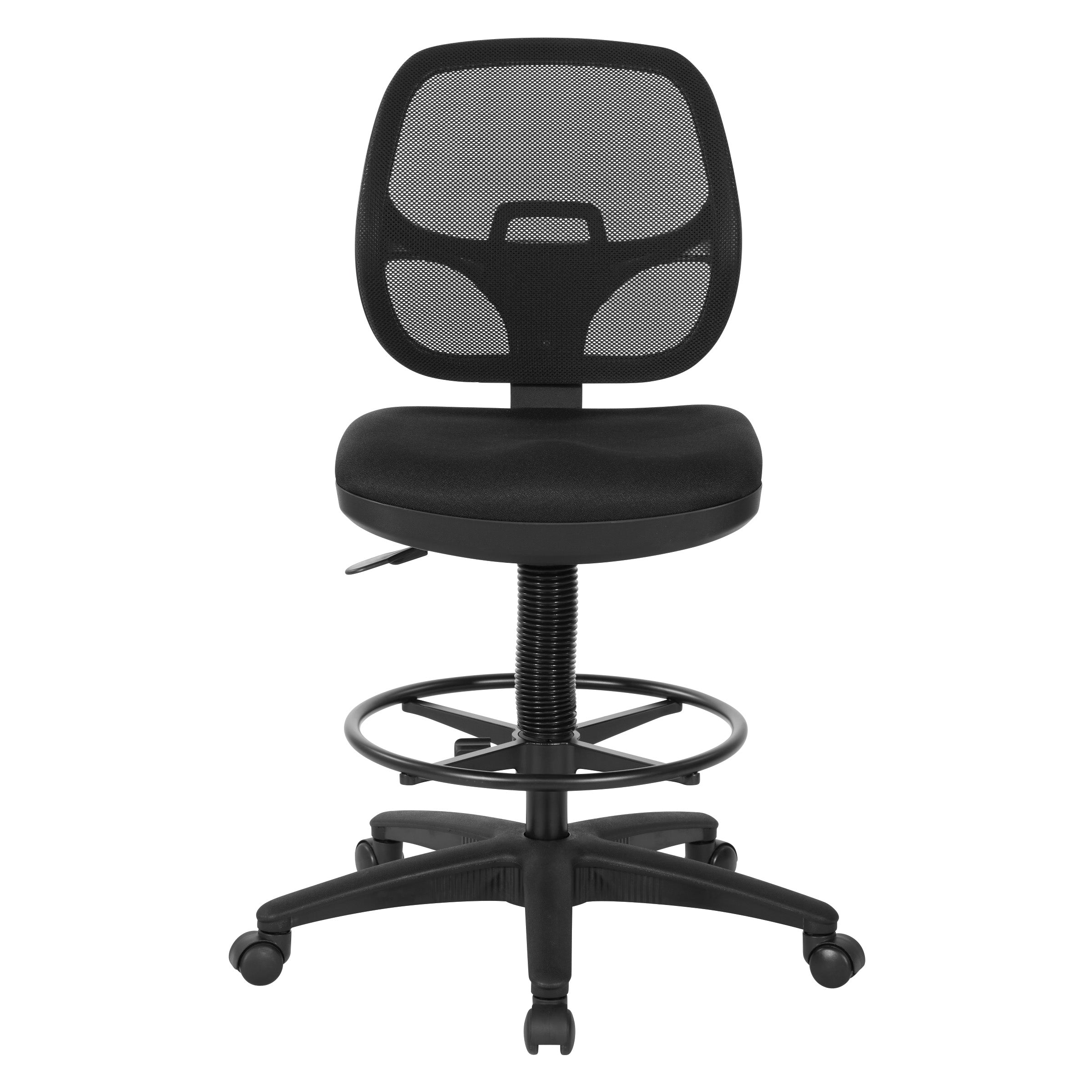 Deluxe Mesh Back Drafting Chair with 18" Diameter Foot ring - Custom Grade A