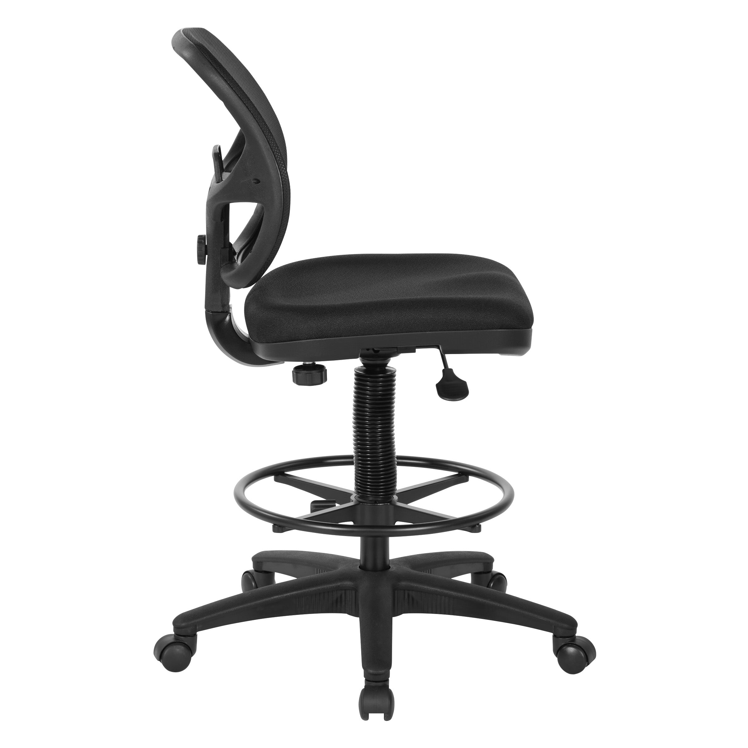 Deluxe Mesh Back Drafting Chair with 18" Diameter Foot ring - Custom Grade A