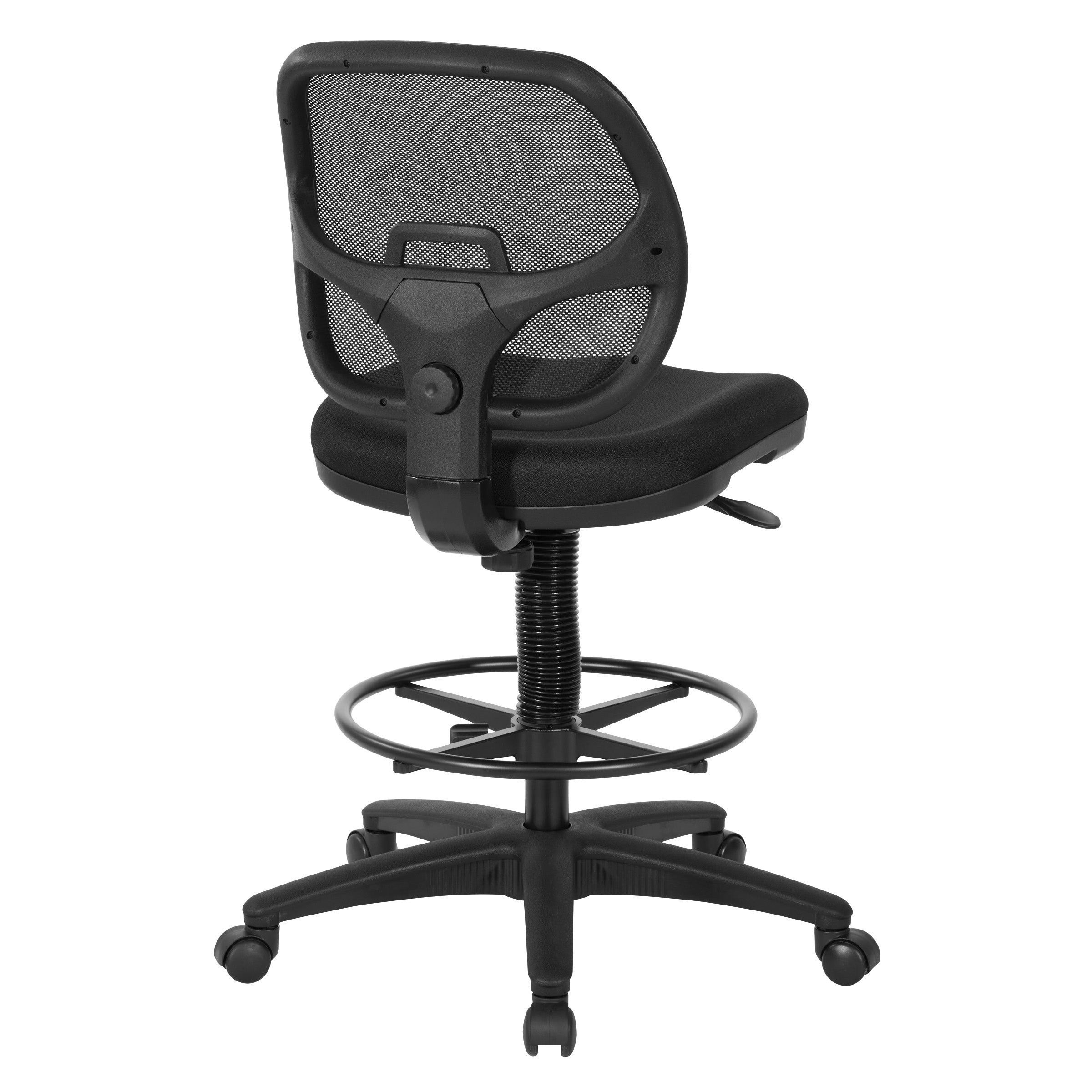 Deluxe Mesh Back Drafting Chair with 18" Diameter Foot ring - Custom Grade A