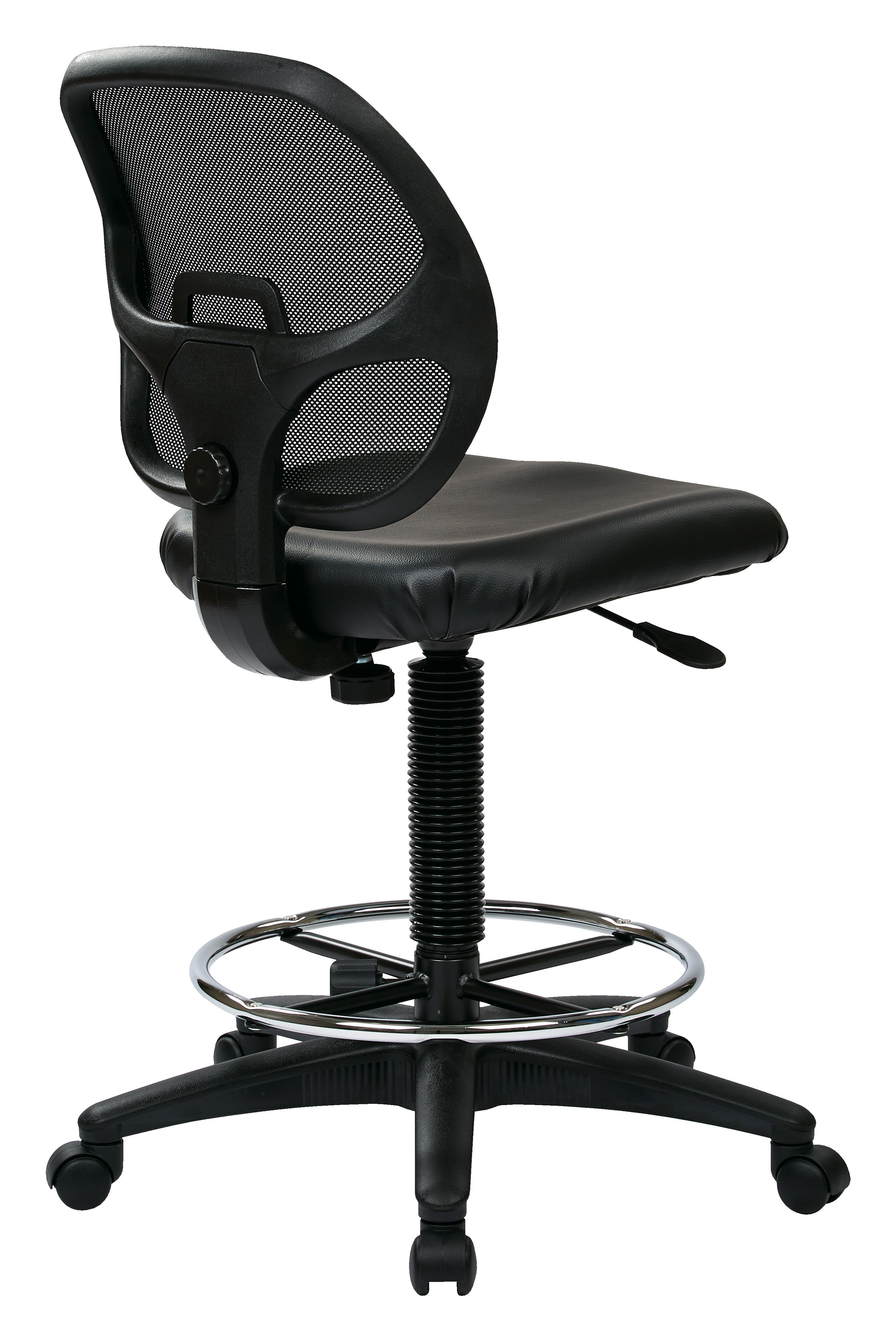Deluxe Mesh Back Drafting Chair - Black