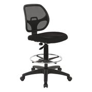 Deluxe Mesh Back Drafting Chair - Black