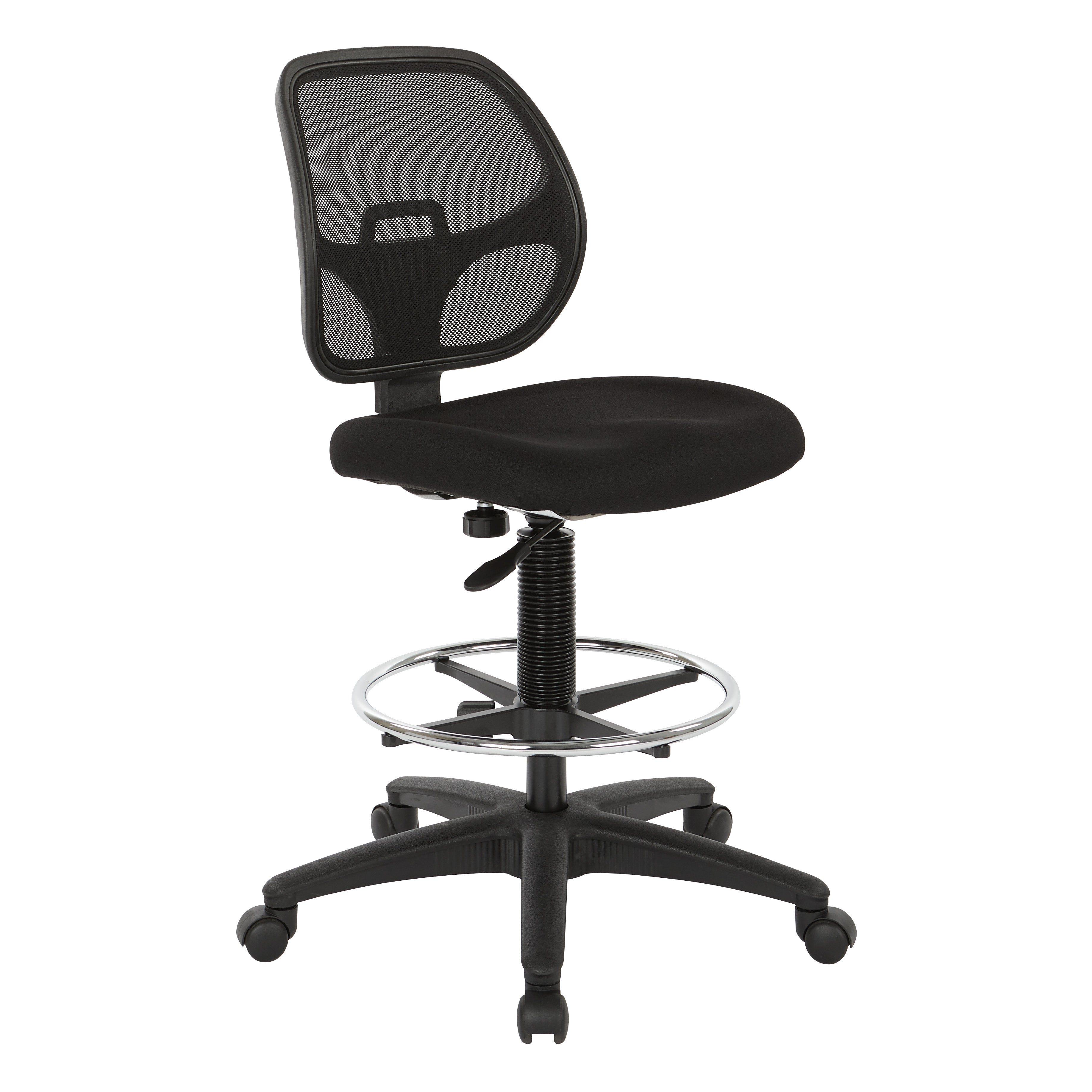 Deluxe Mesh Back Drafting Chair - Black