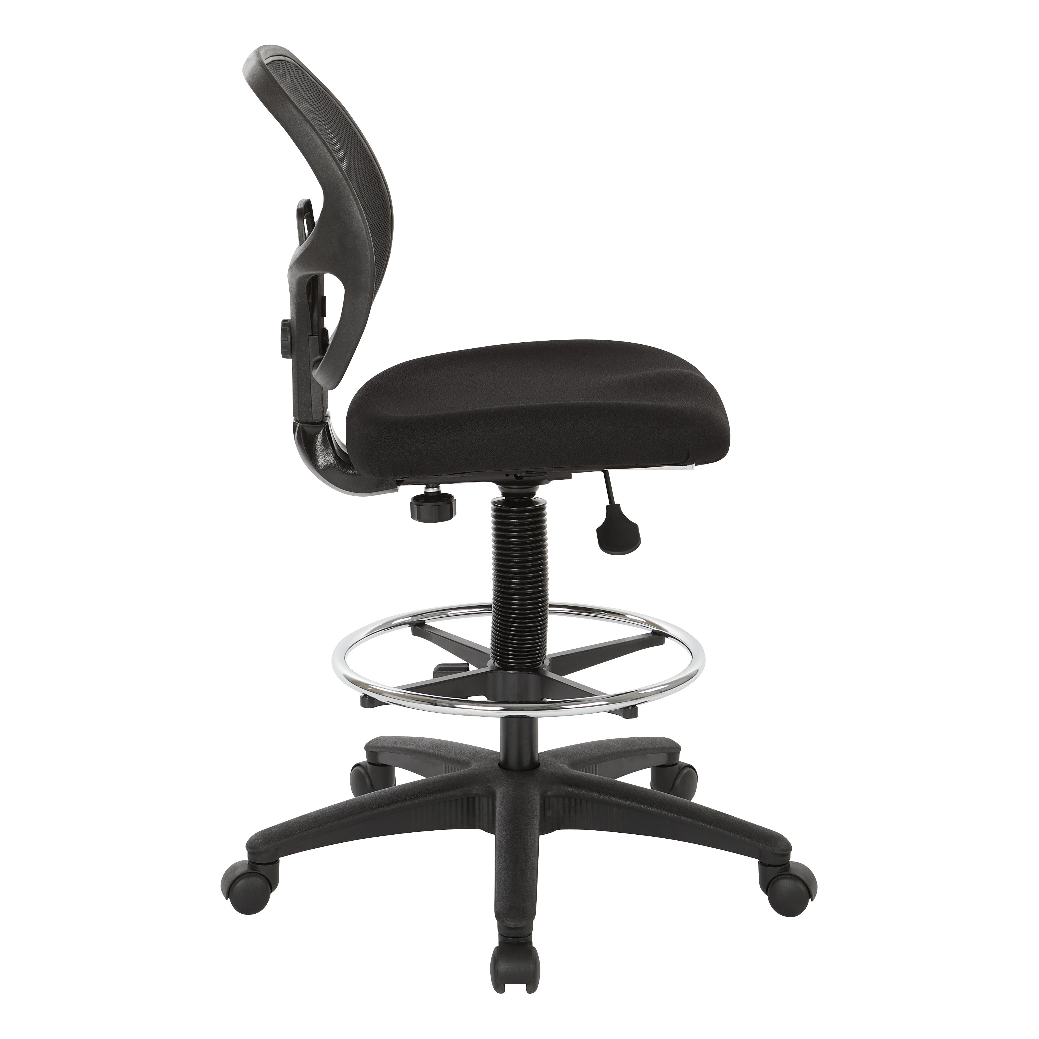Deluxe Mesh Back Drafting Chair - Black
