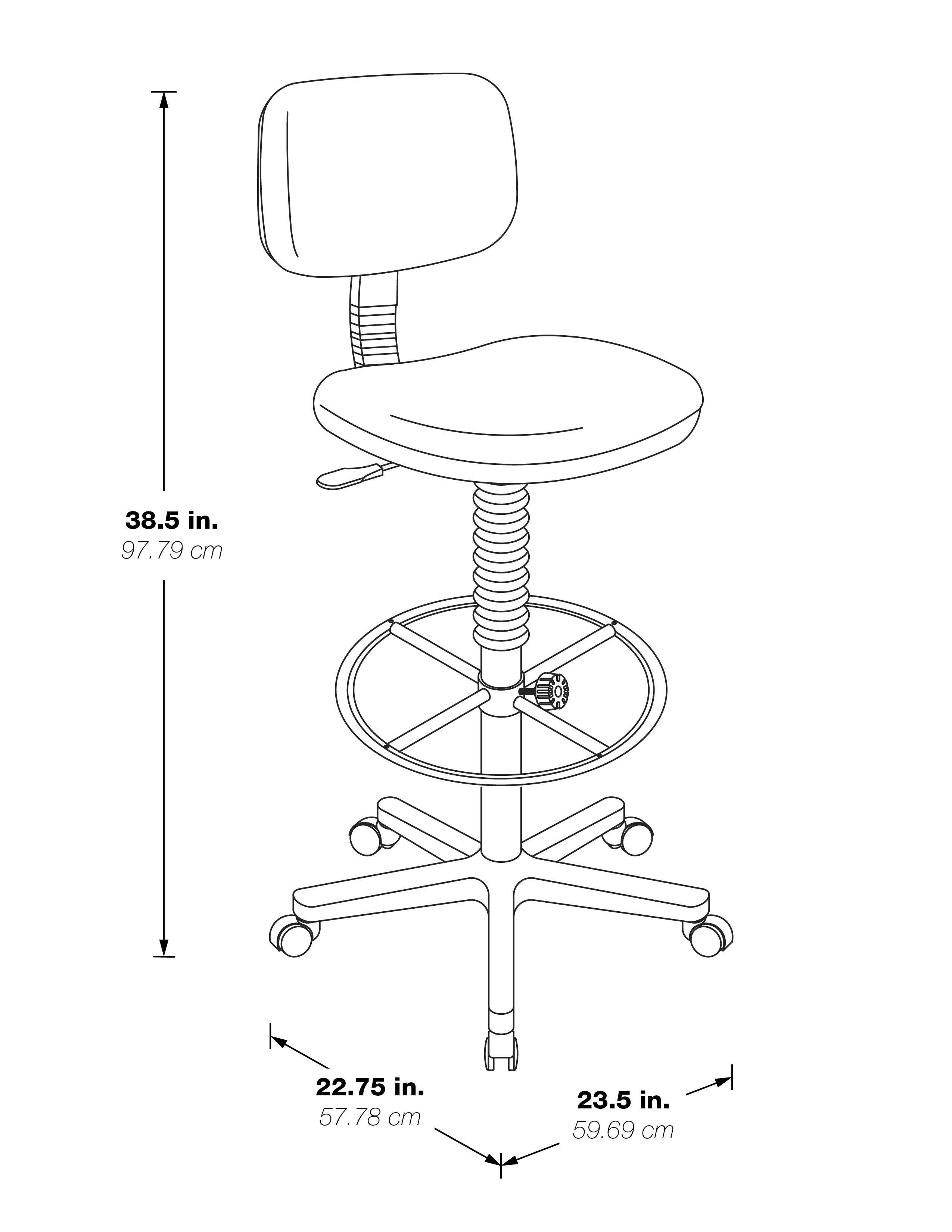 Sculptured Seat and Back Custom Dillon Fabric Drafting Chair - Dillon Java