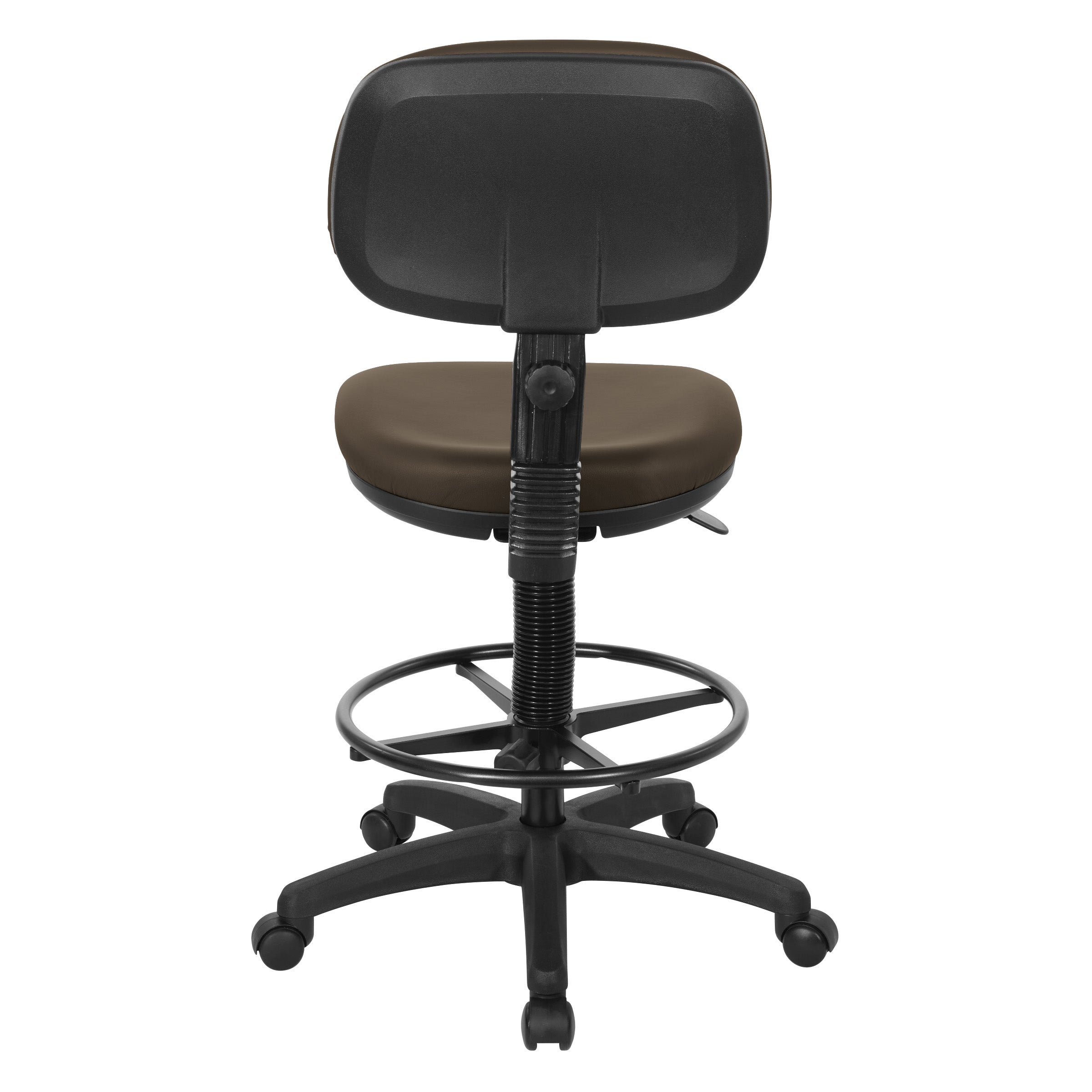Sculptured Seat and Back Custom Dillon Fabric Drafting Chair - Dillon Java