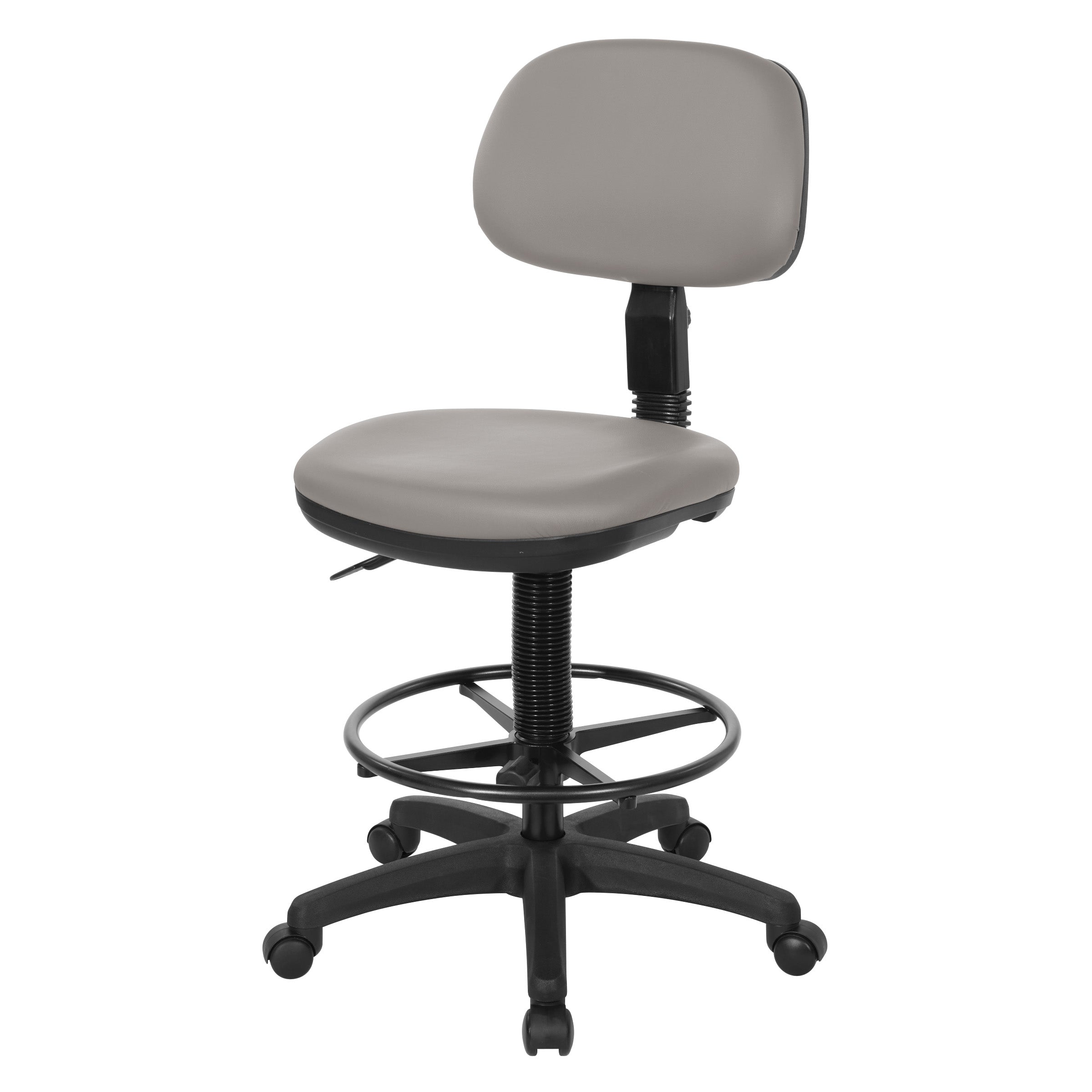 Sculptured Seat and Back Custom Dillon Fabric Drafting Chair - Dillon Stratus