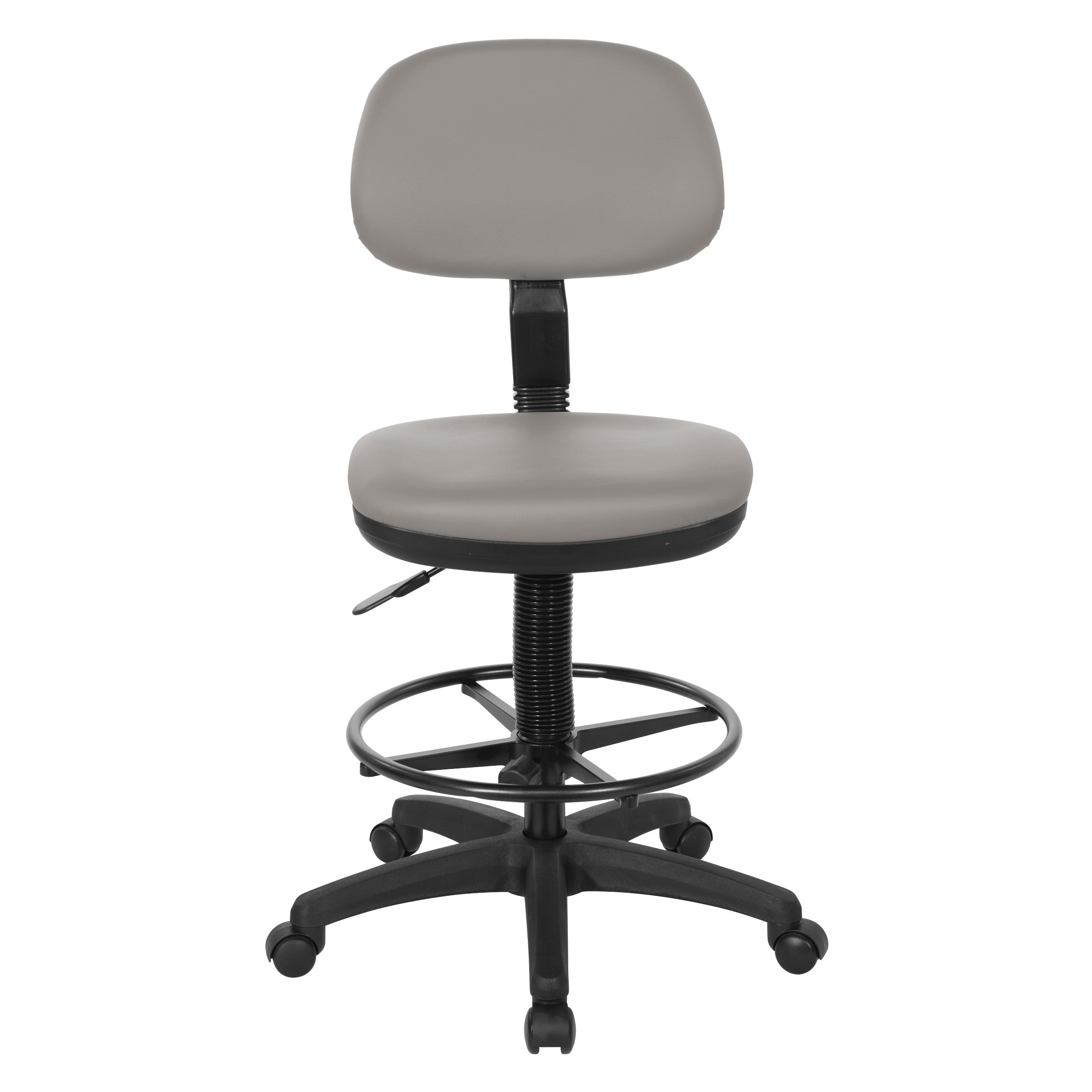 Sculptured Seat and Back Custom Dillon Fabric Drafting Chair - Dillon Stratus