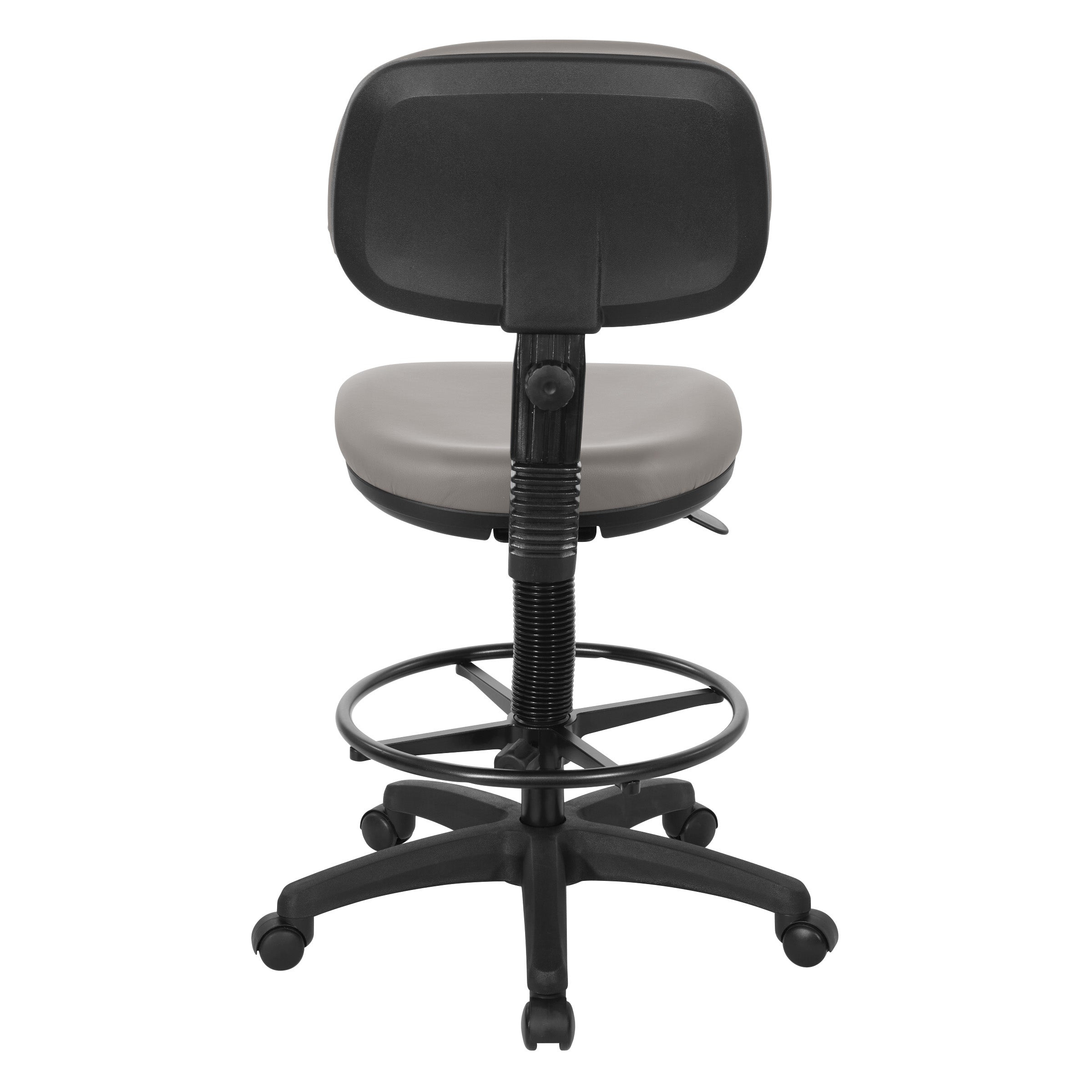 Sculptured Seat and Back Custom Dillon Fabric Drafting Chair - Dillon Stratus